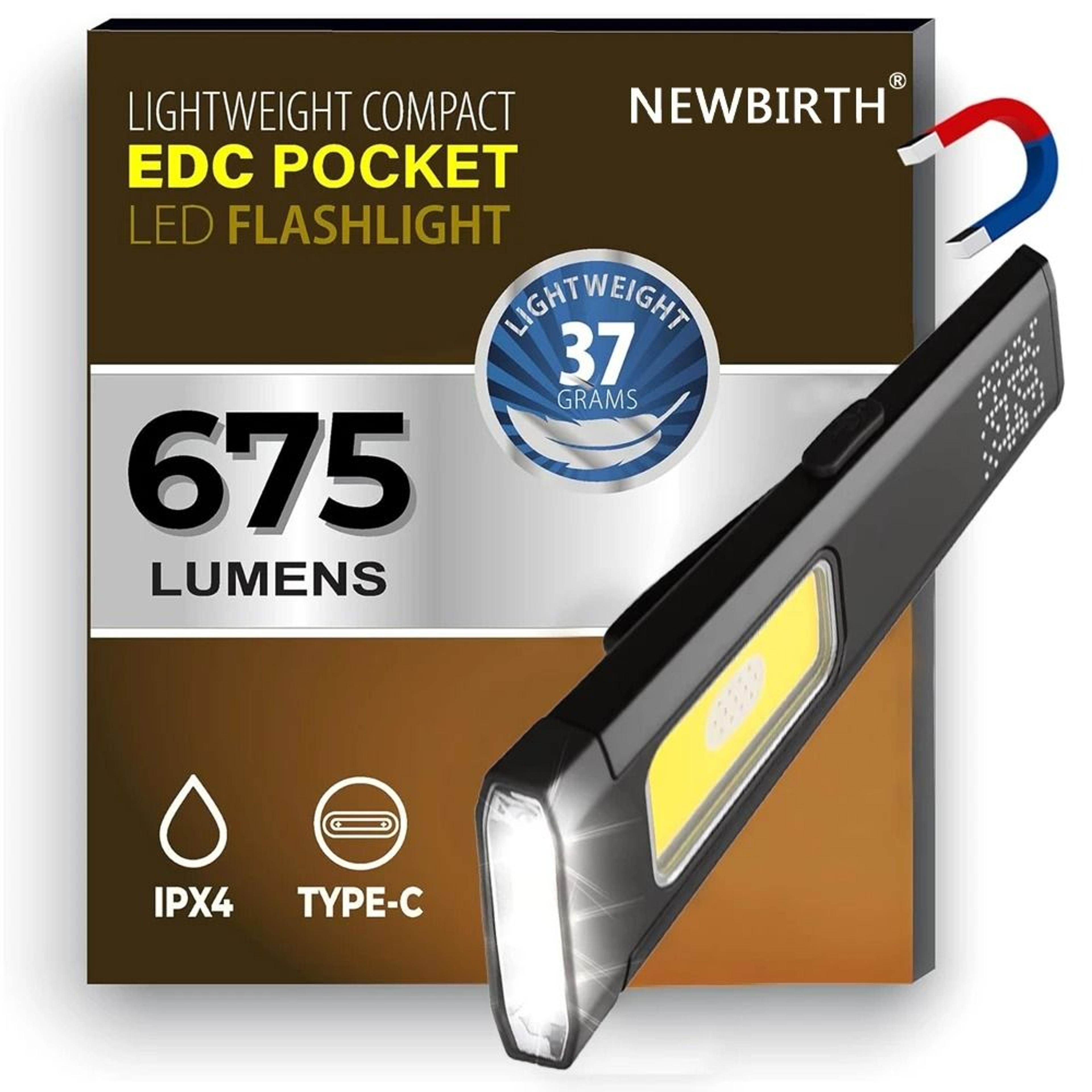 650lm multi-mode usb-c keychain work light