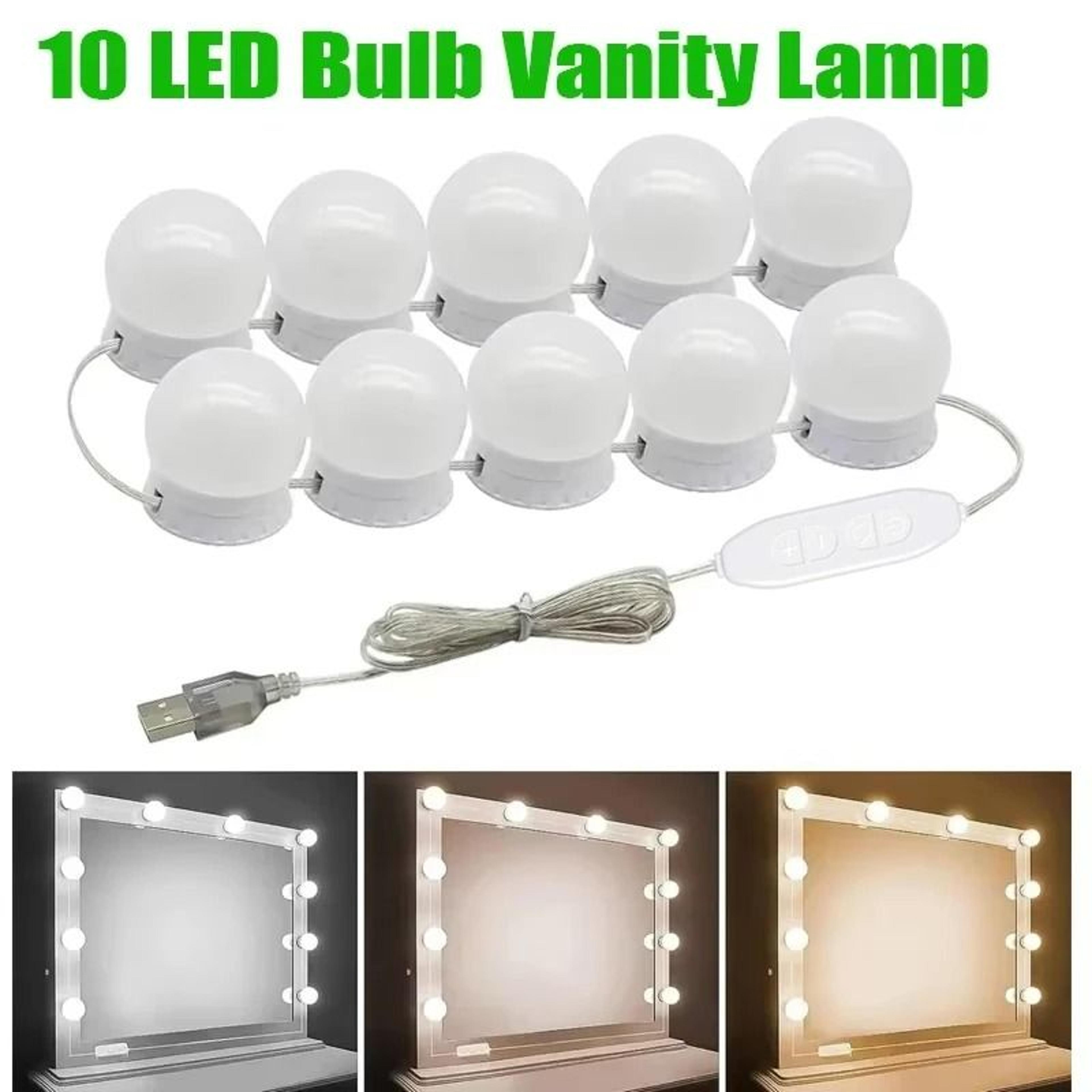 hollywood 3-color dimmable led vanity light strip