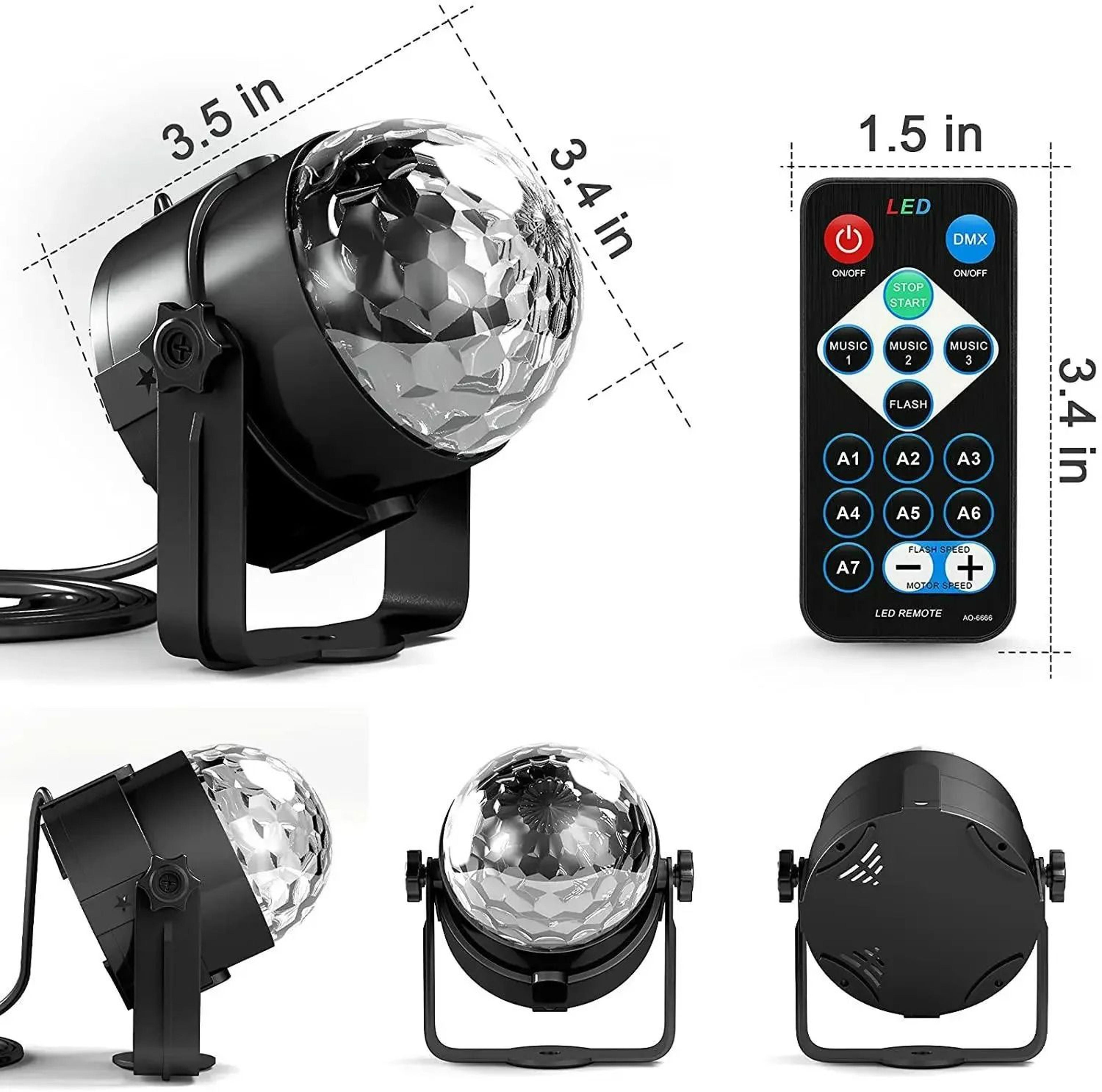 3w rotating sound-activated rgb party light