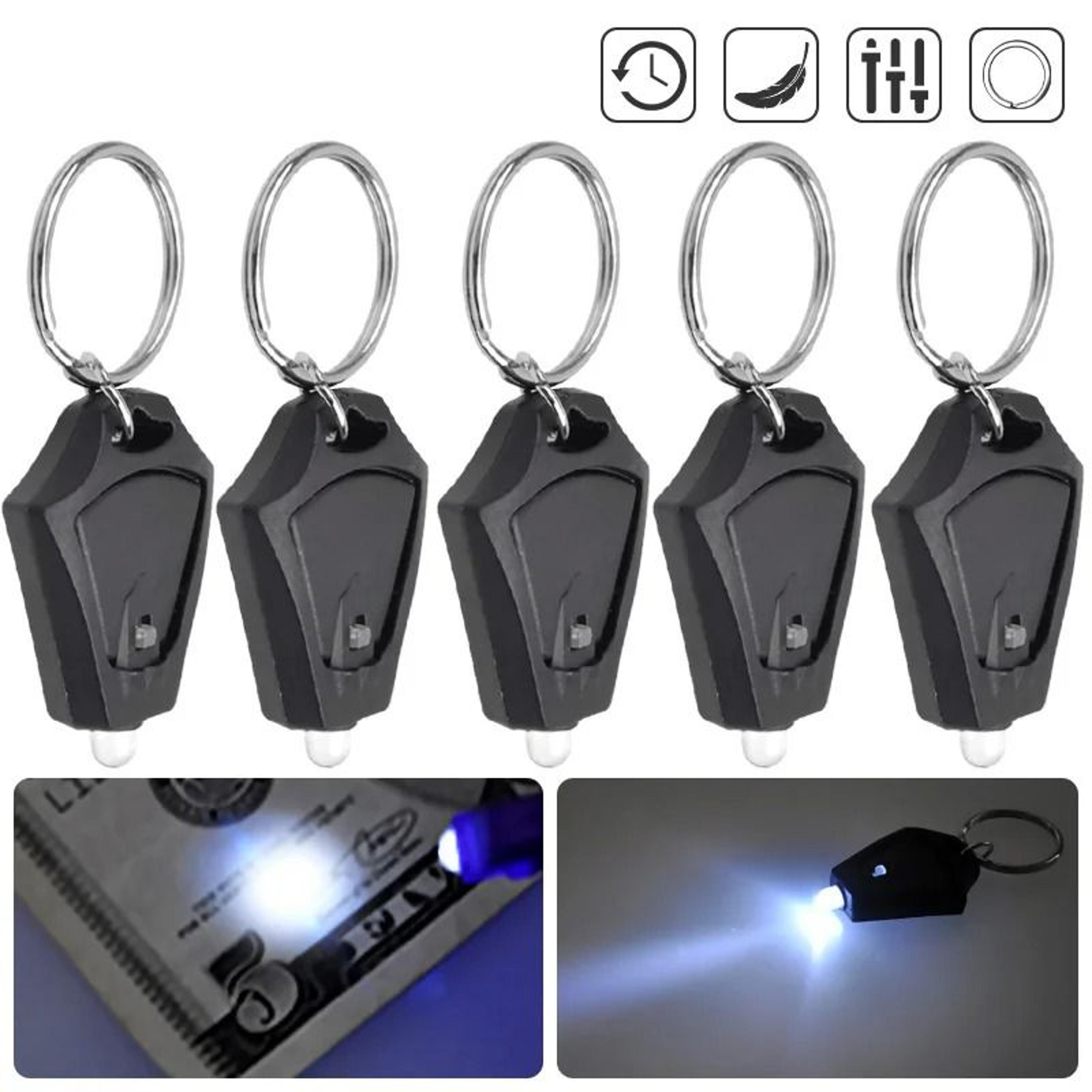 micro 5-piece emergency led keychain light set