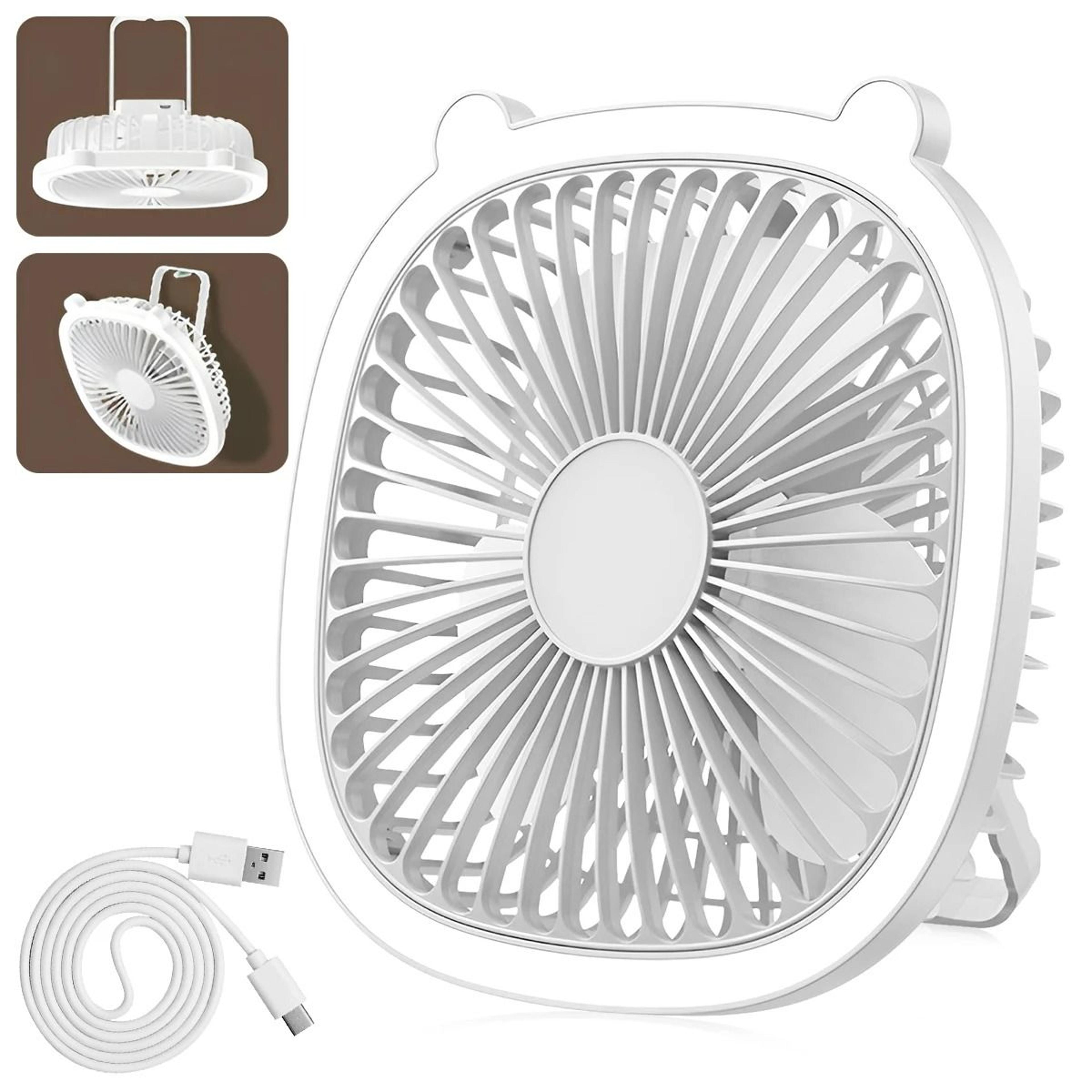3-speed rechargeable camping fan lantern