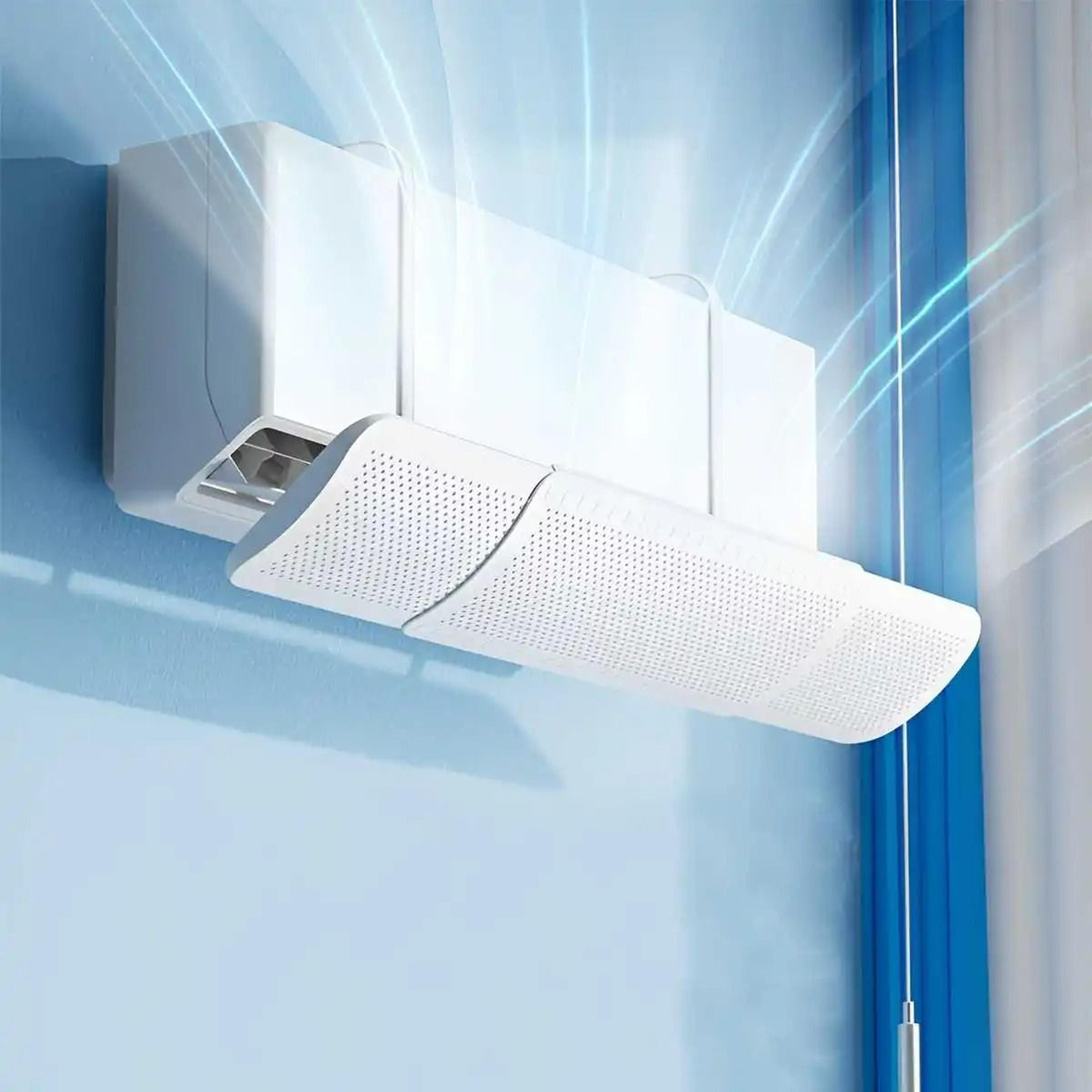 adjustable wall-mounted air conditioner wind deflector