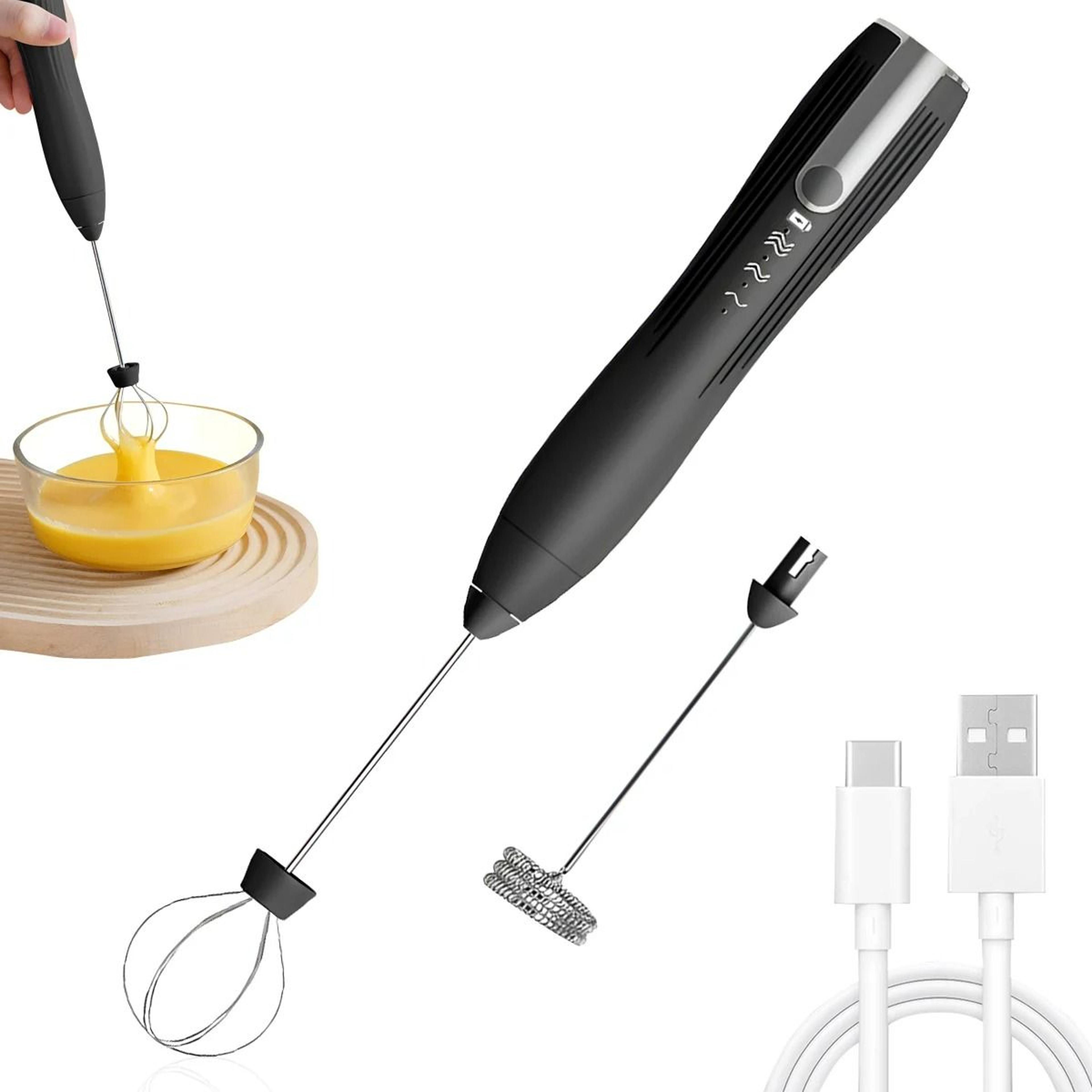 elite cordless stainless steel milk frother