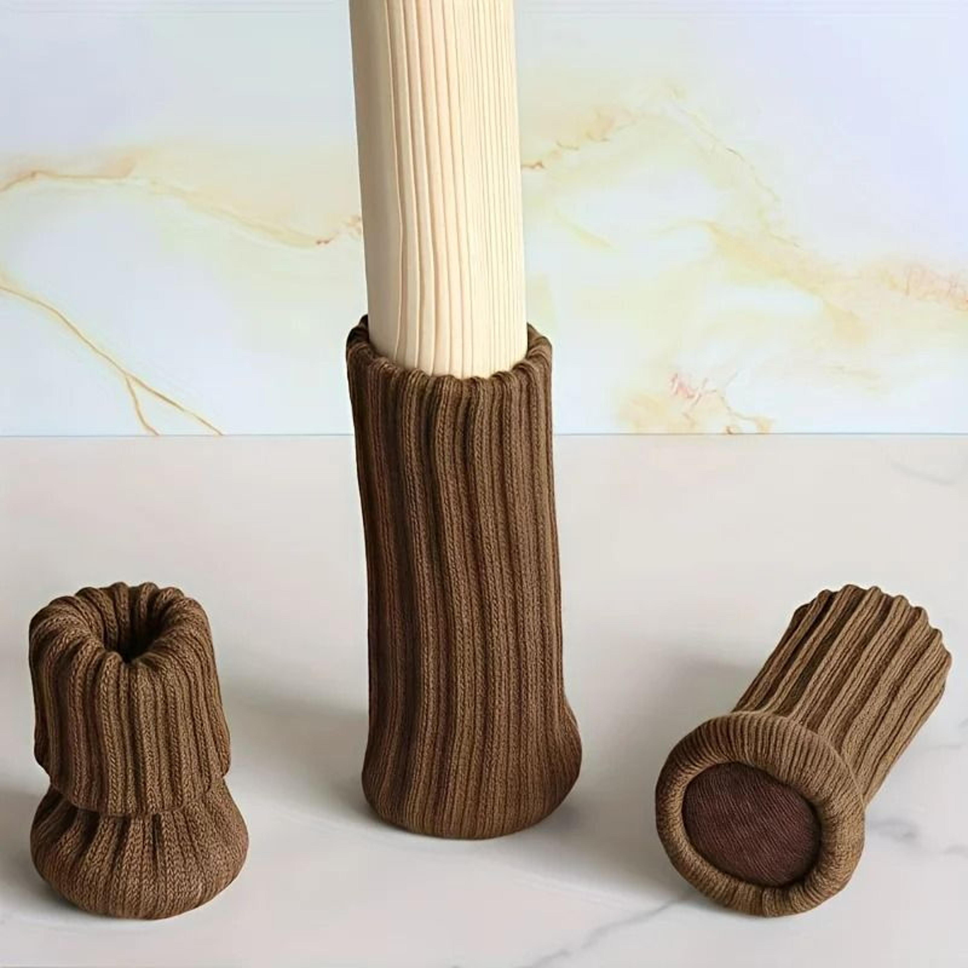 heavy-duty knitted chair leg socks & floor protectors