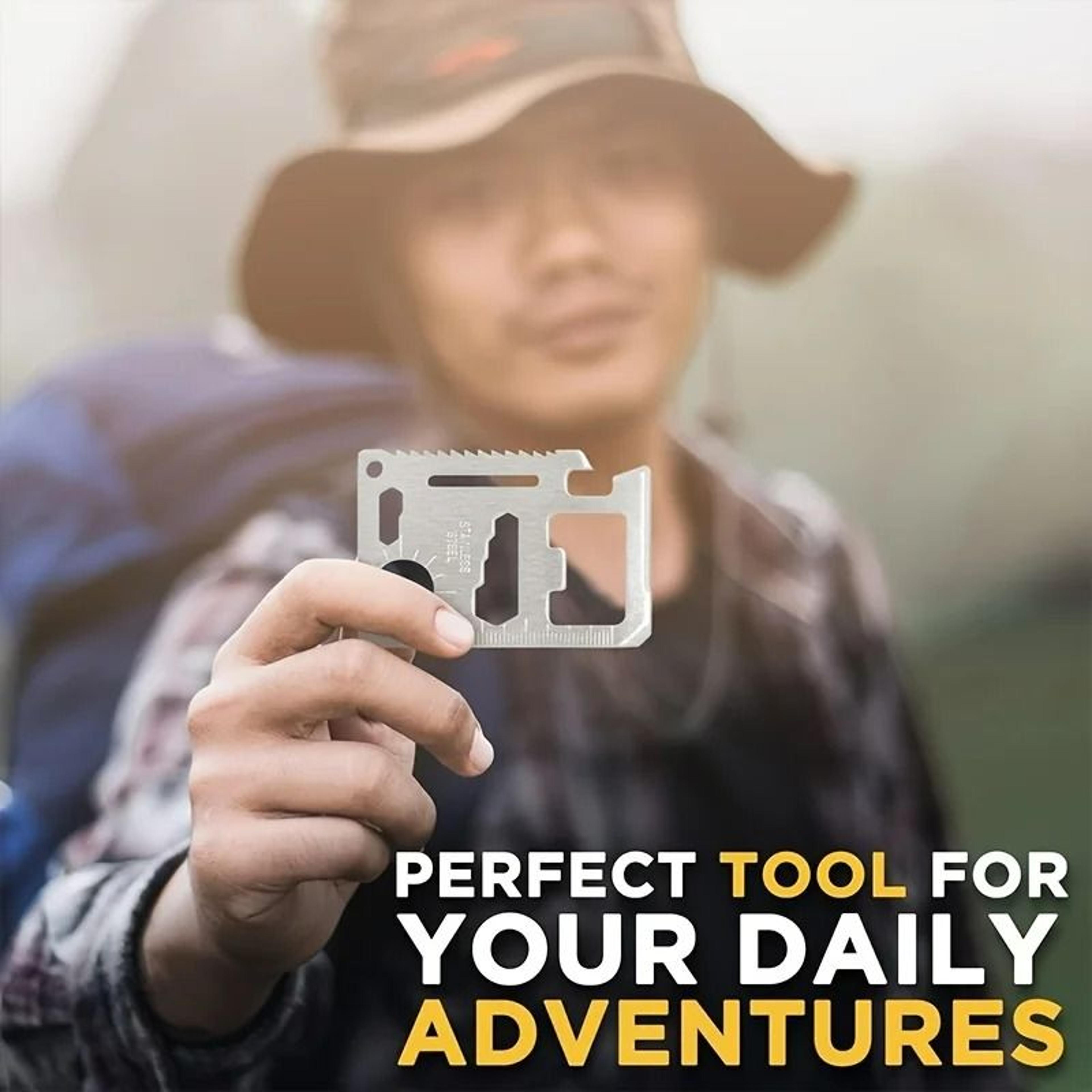 11-in-1 credit card pocket multi-tool
