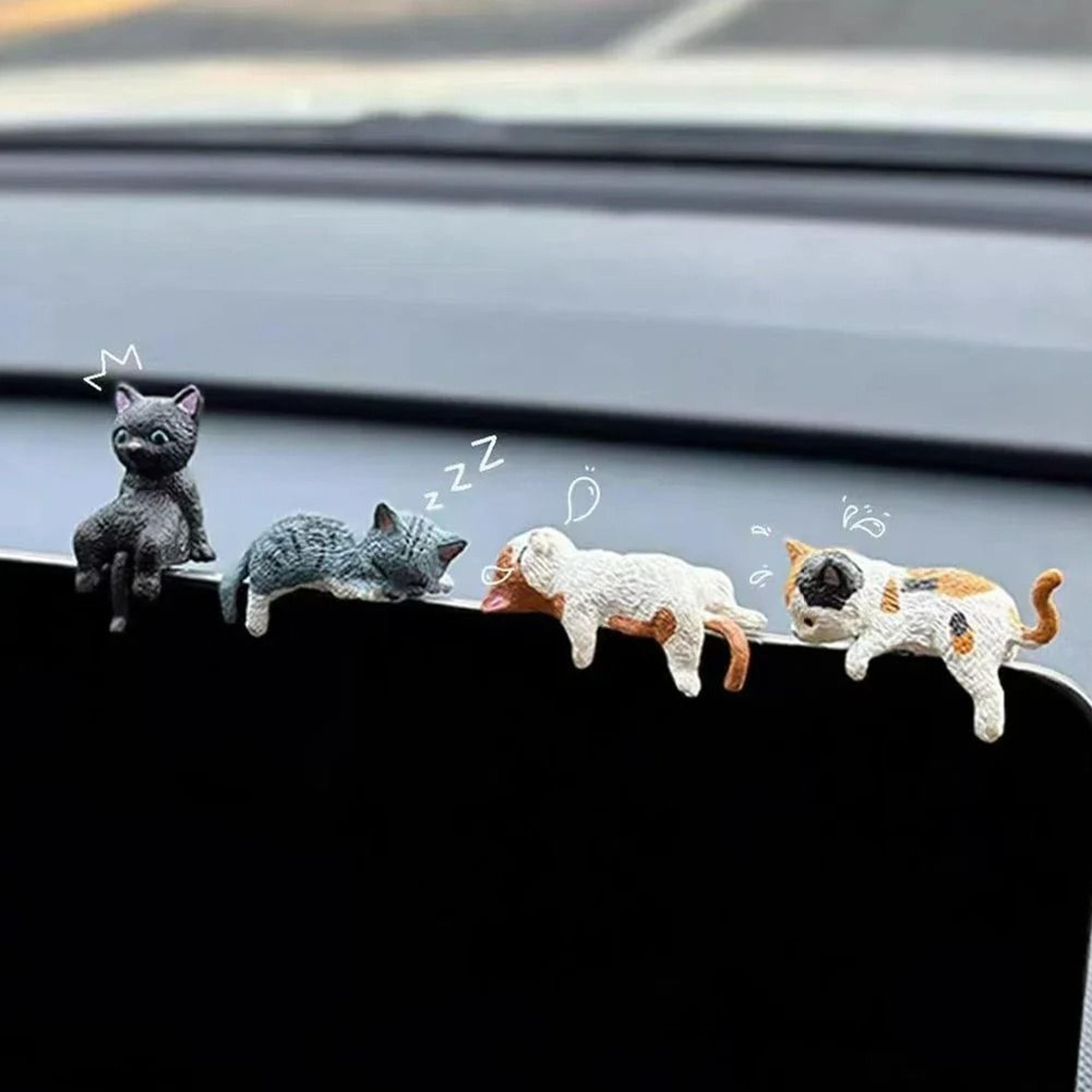 5-pack emoji-eyes cute cat dashboard ornaments