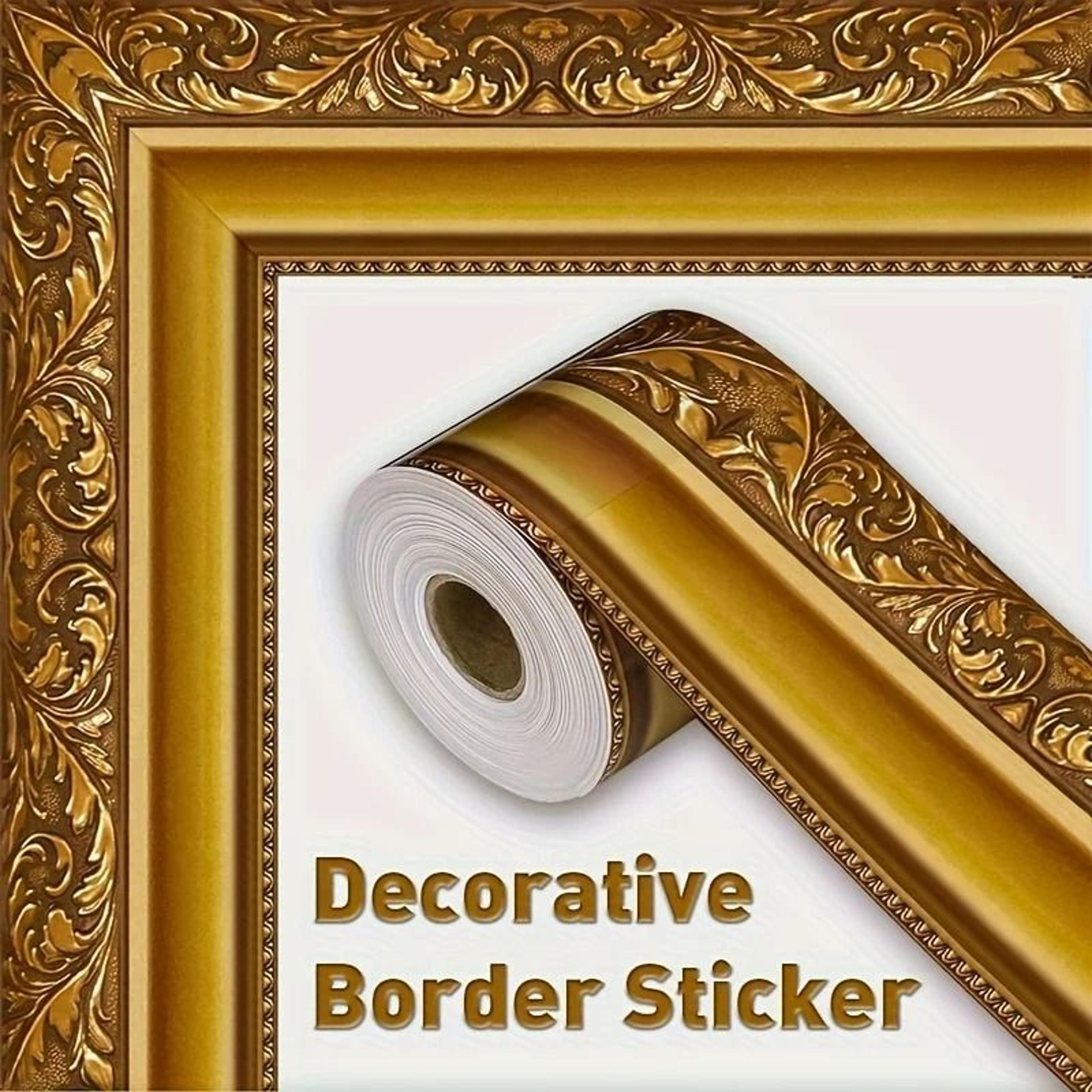 vintage golden floral bulletin board border
