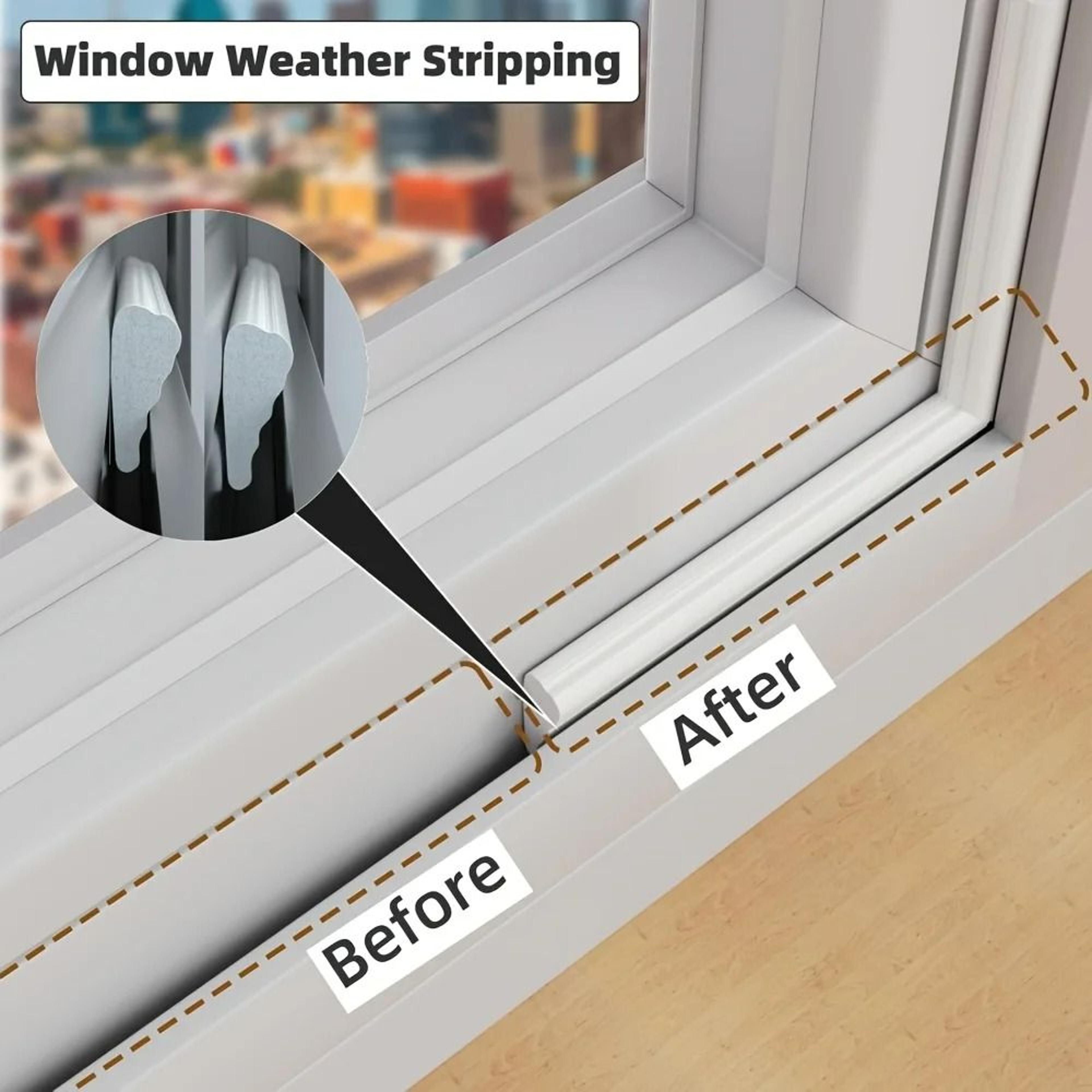 upgraded weather stripping door & window seal