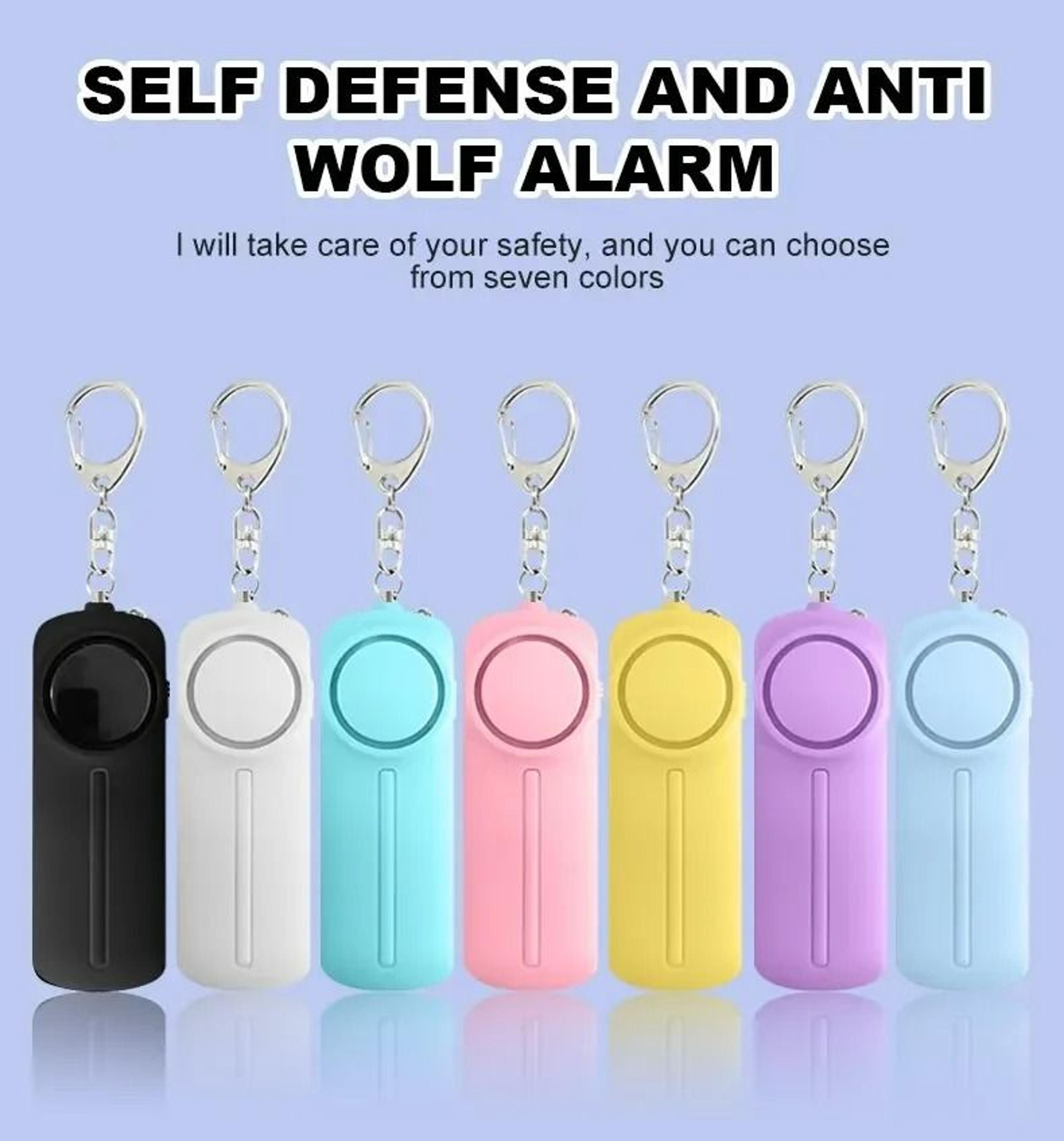 130db personal security alarm with led flashlight