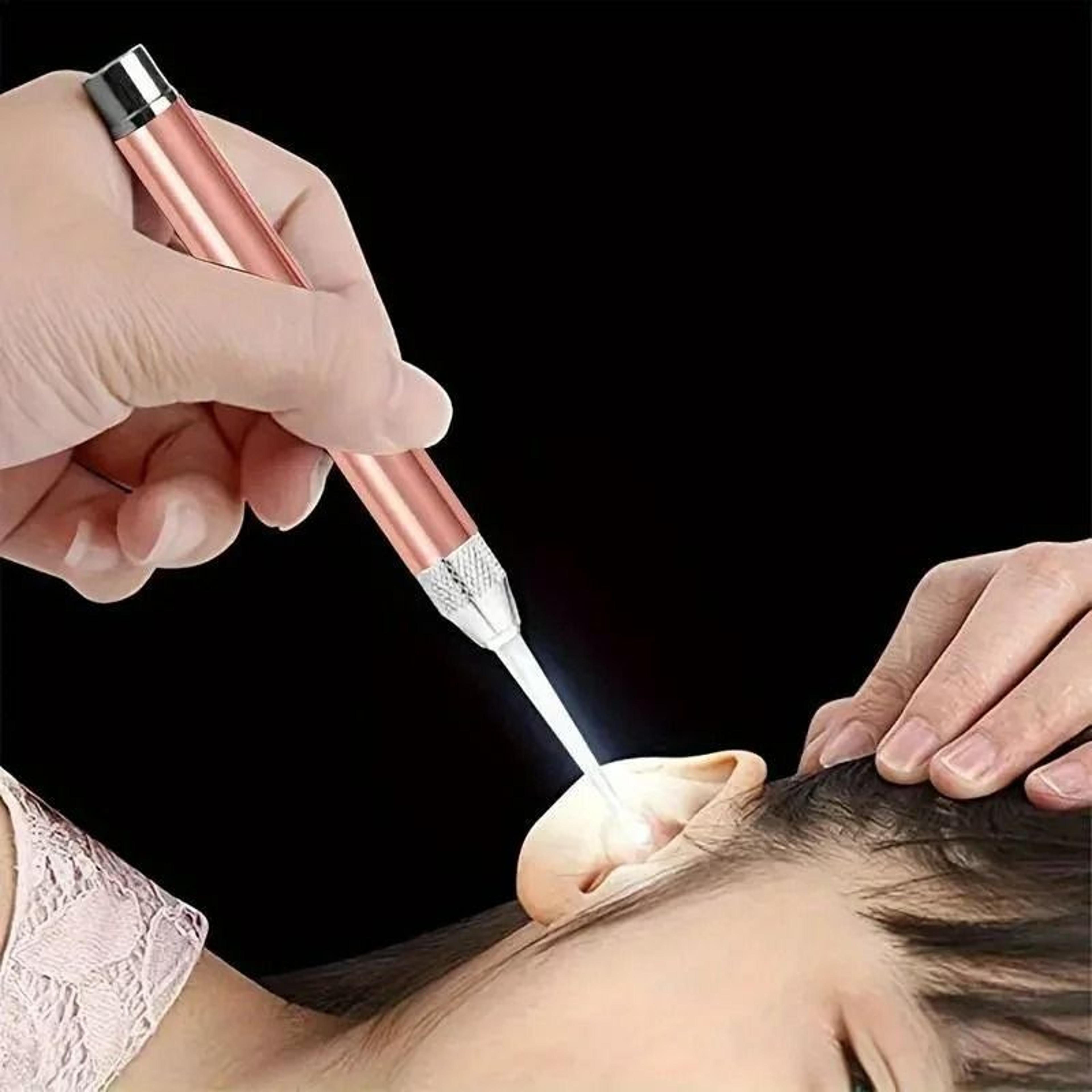 led ear scoop & stainless steel cleaner set