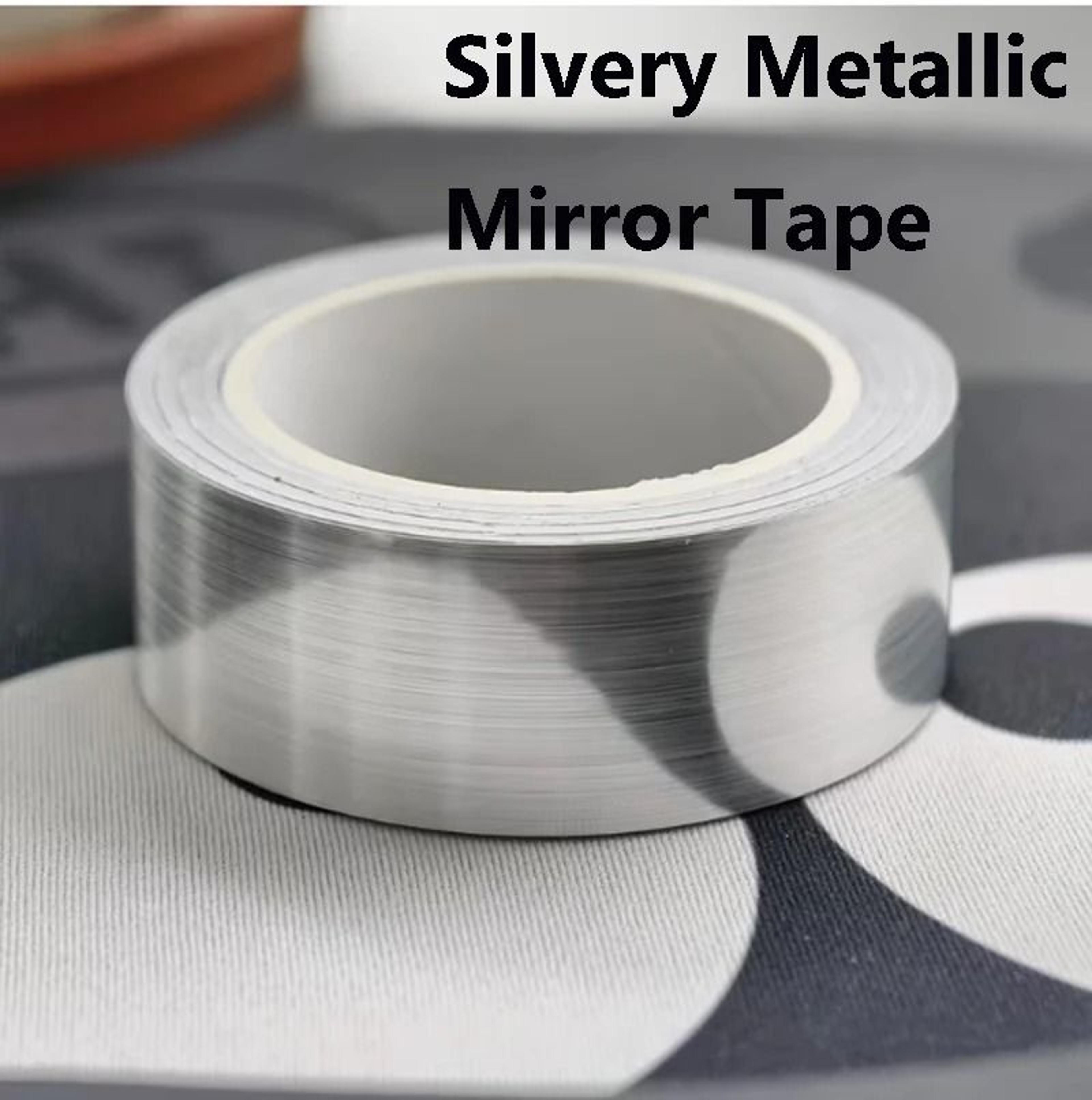 elite metallic silver mirror decorative tape