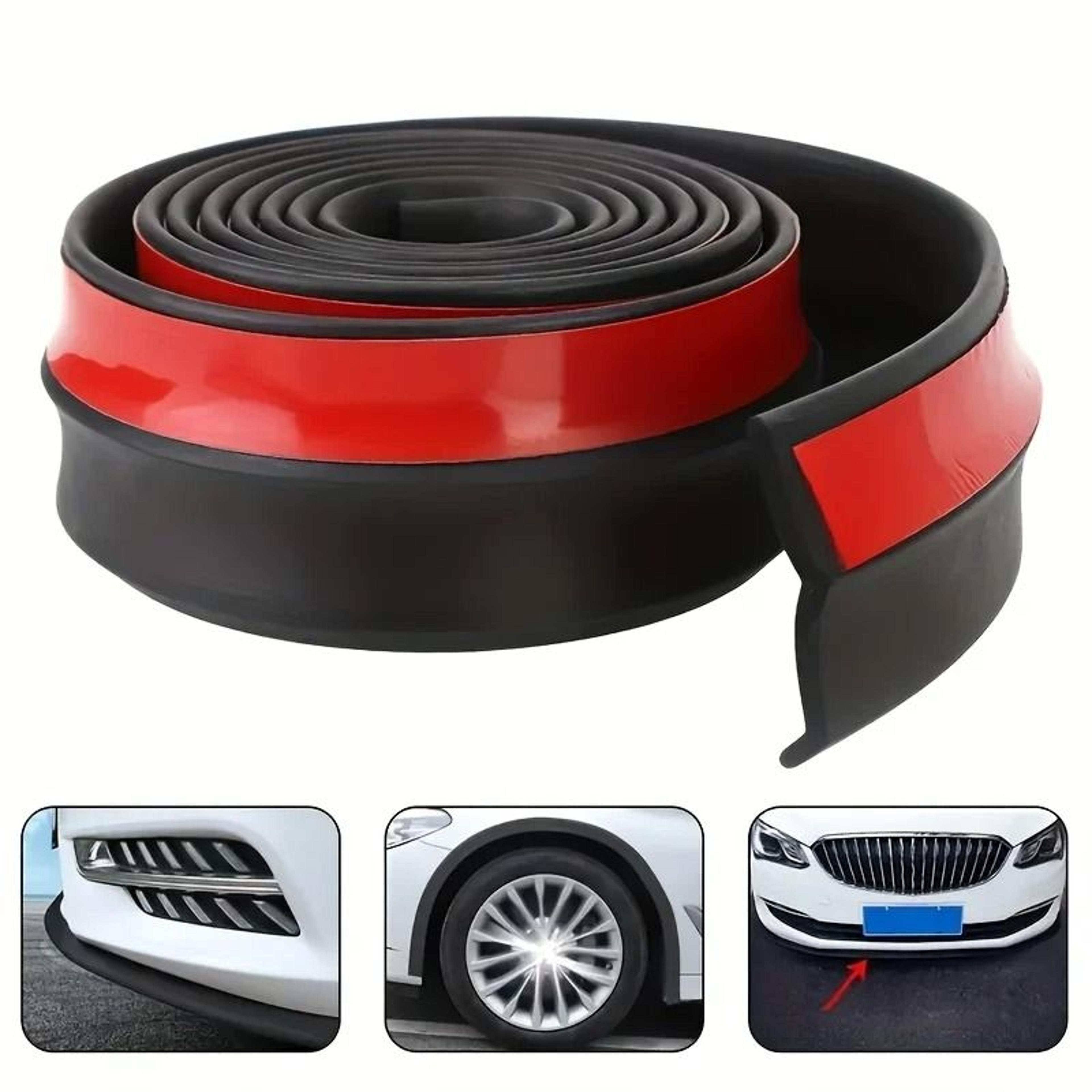universal rubber front bumper spoiler lip protector strip