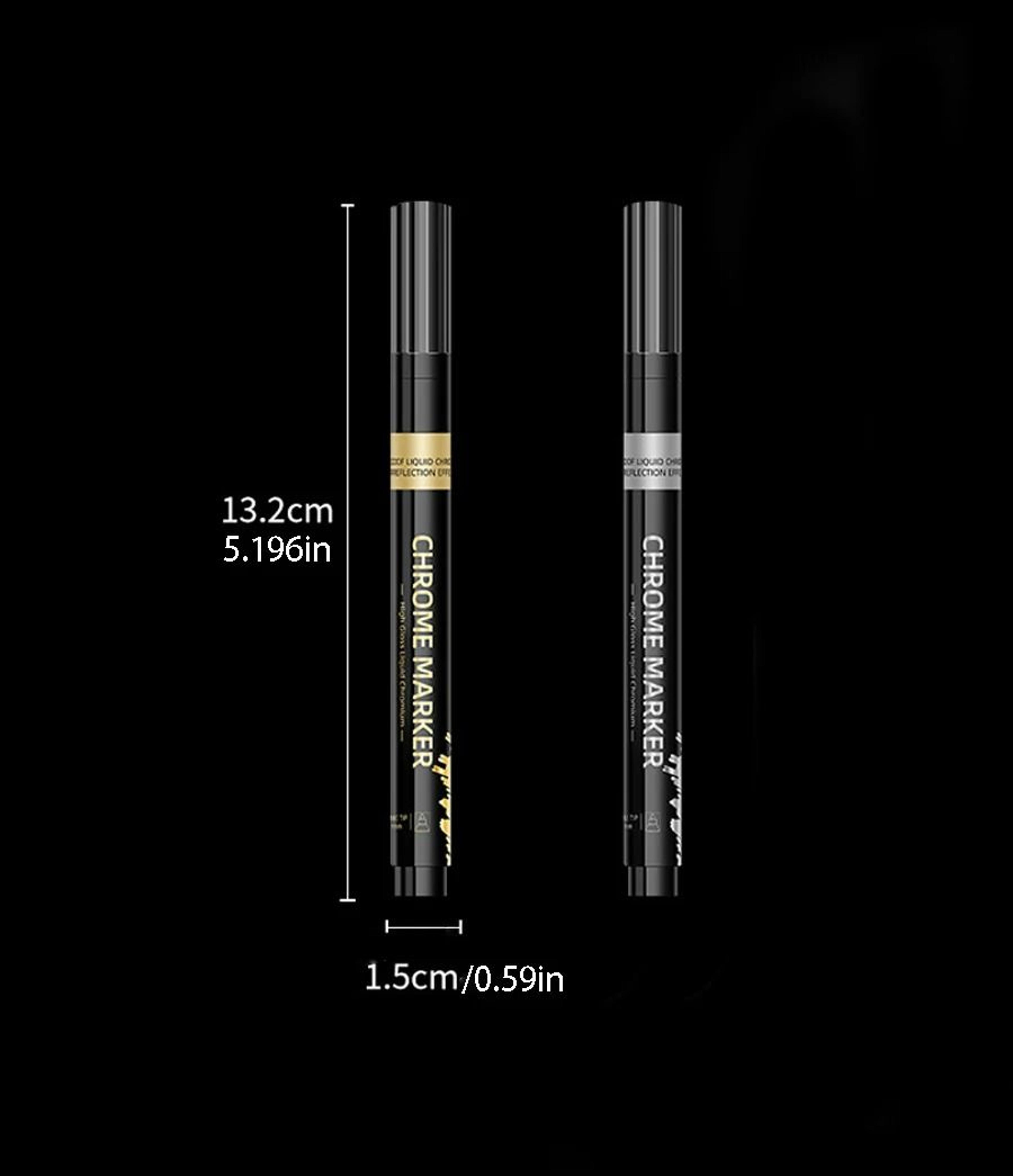 high-gloss liquid mirror chrome paint markers