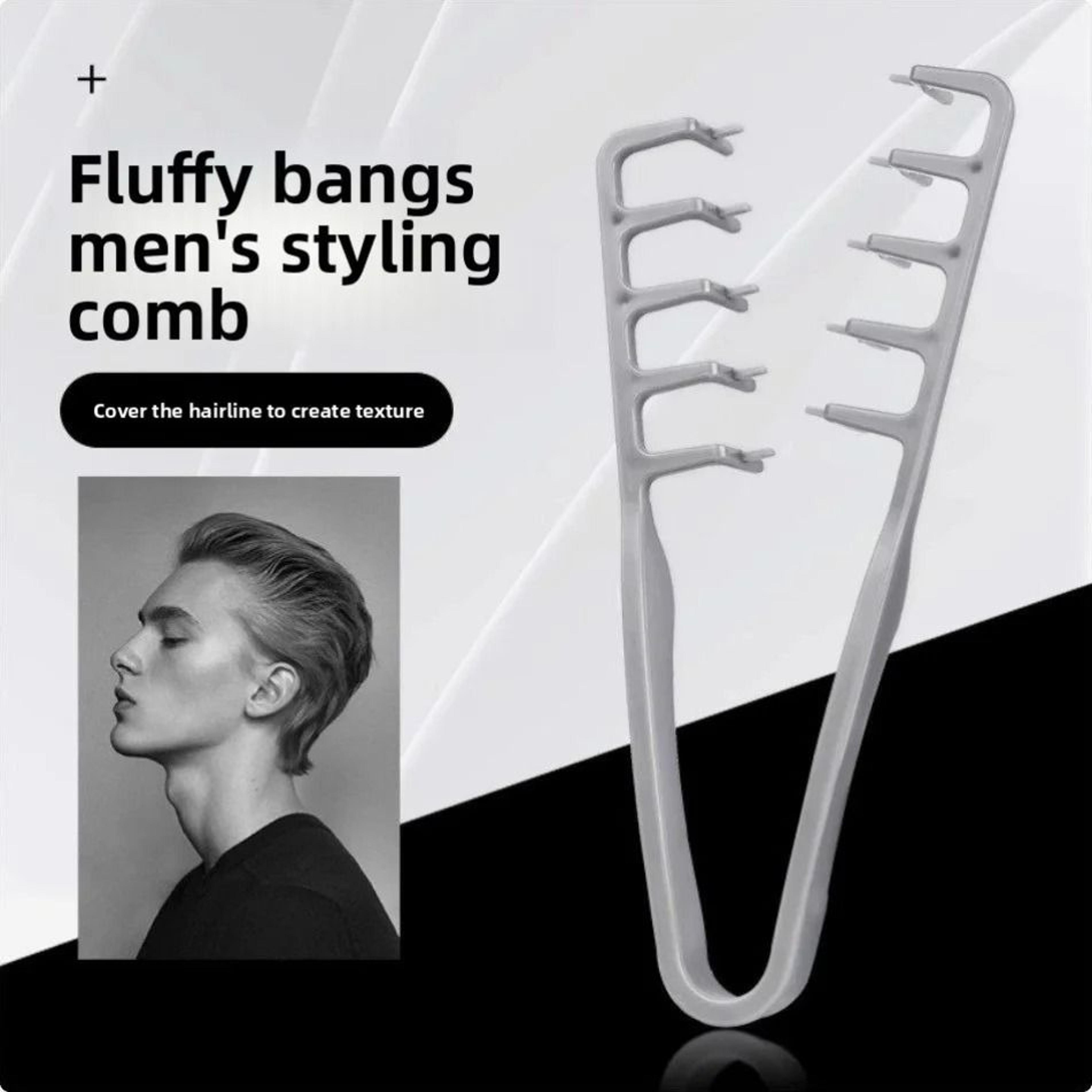 2-piece professional wide-tooth men's hair styling comb set
