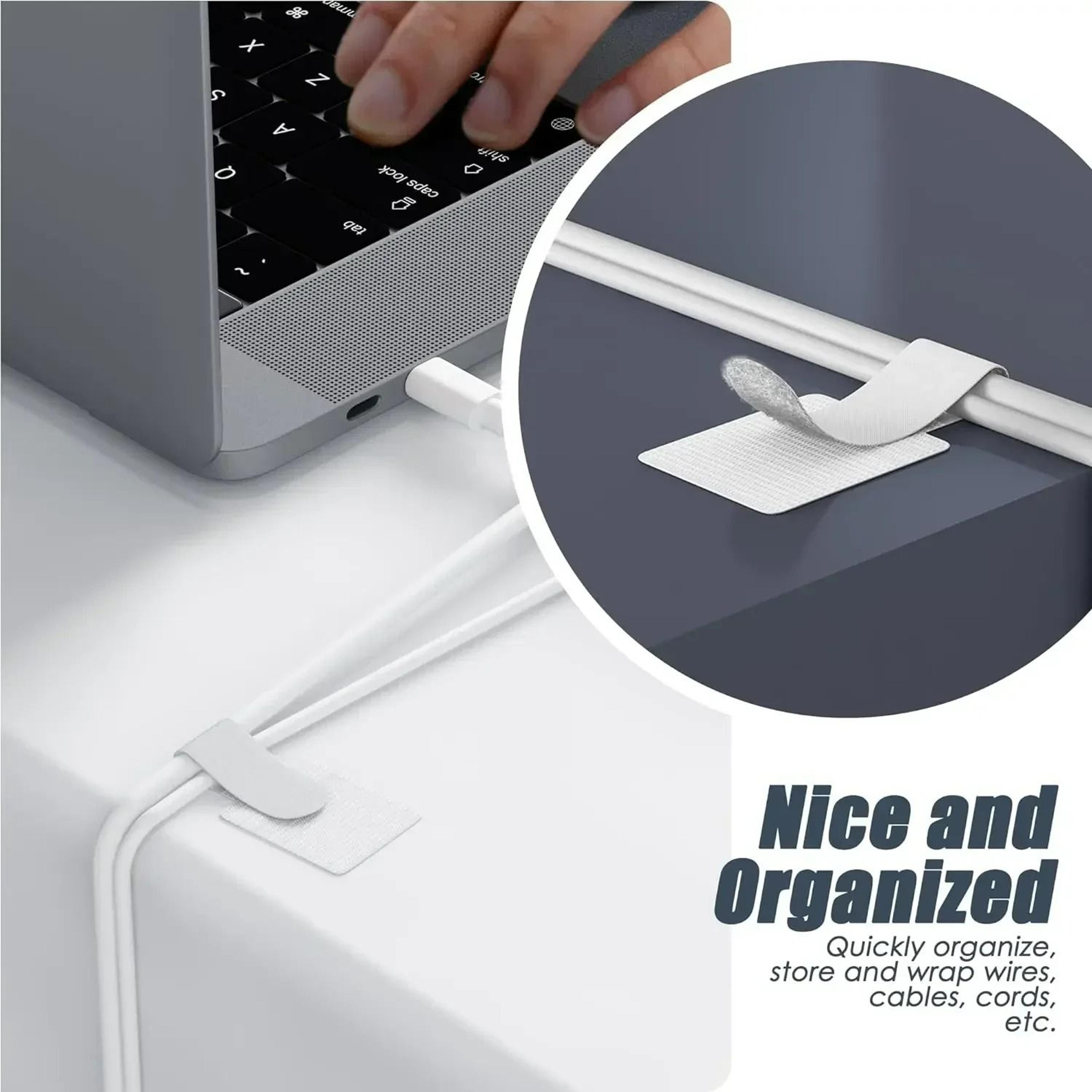 reusable hook and loop cable organizer ties