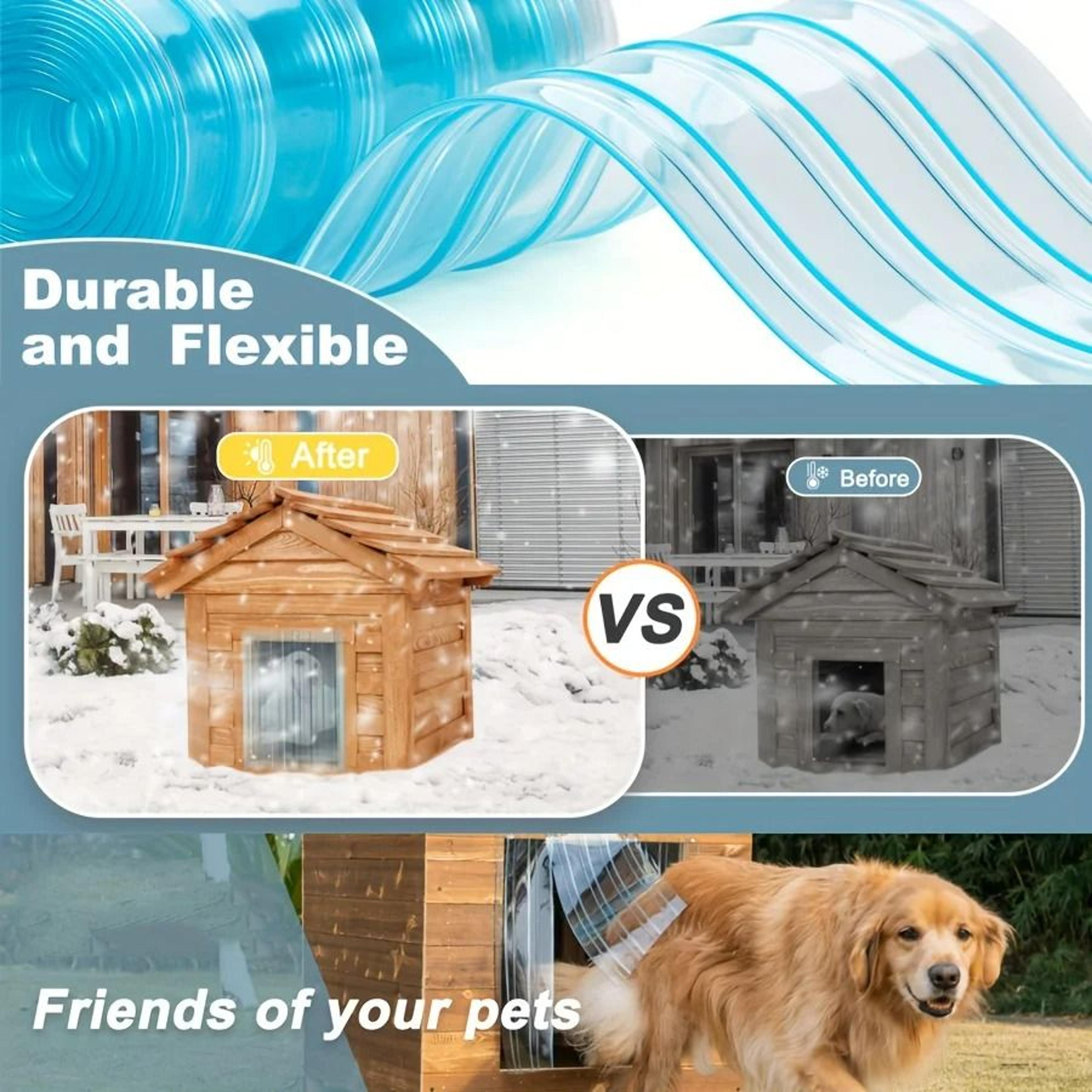 heavy-duty insulated vinyl dog door flap