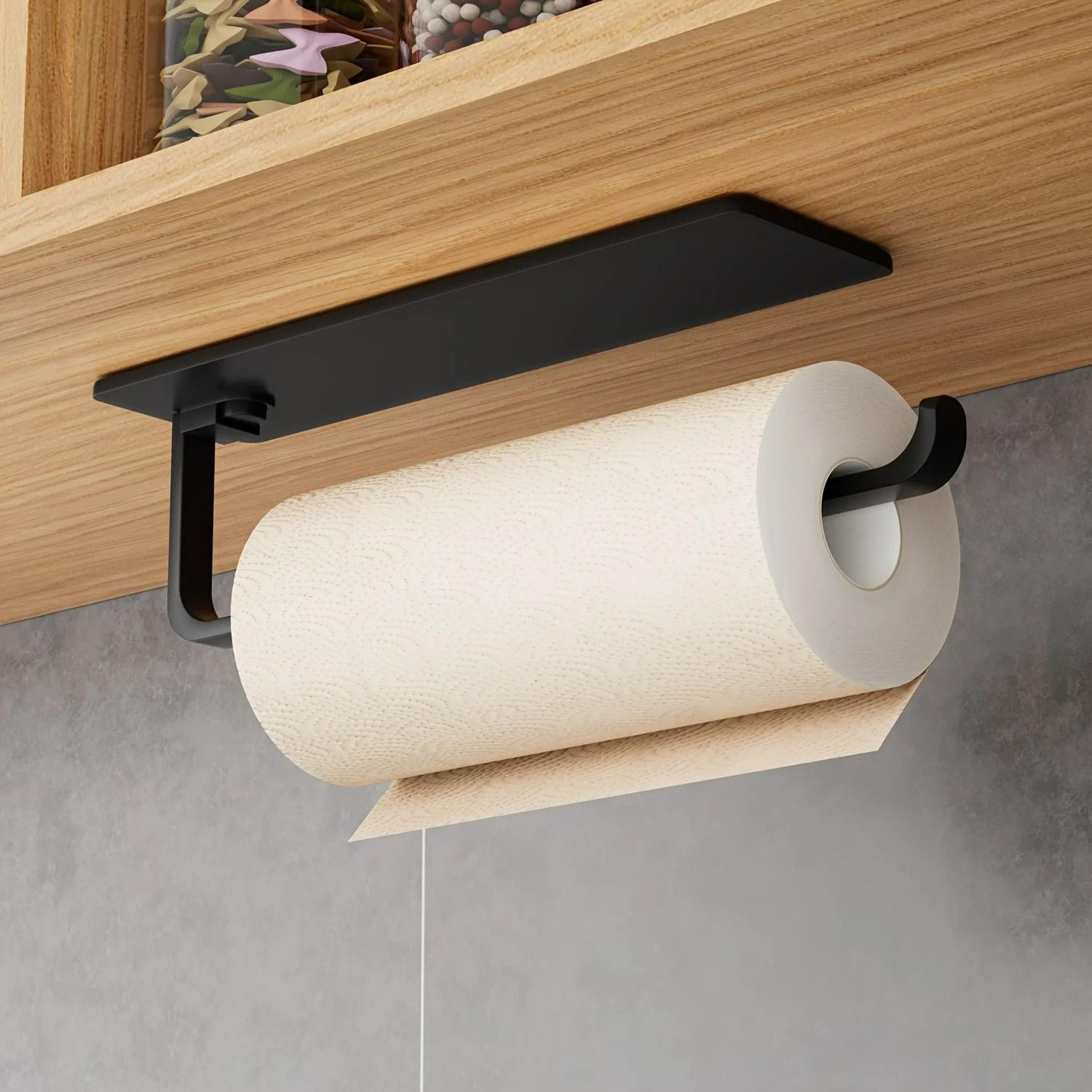 versatile self-adhesive kitchen & bathroom towel holder