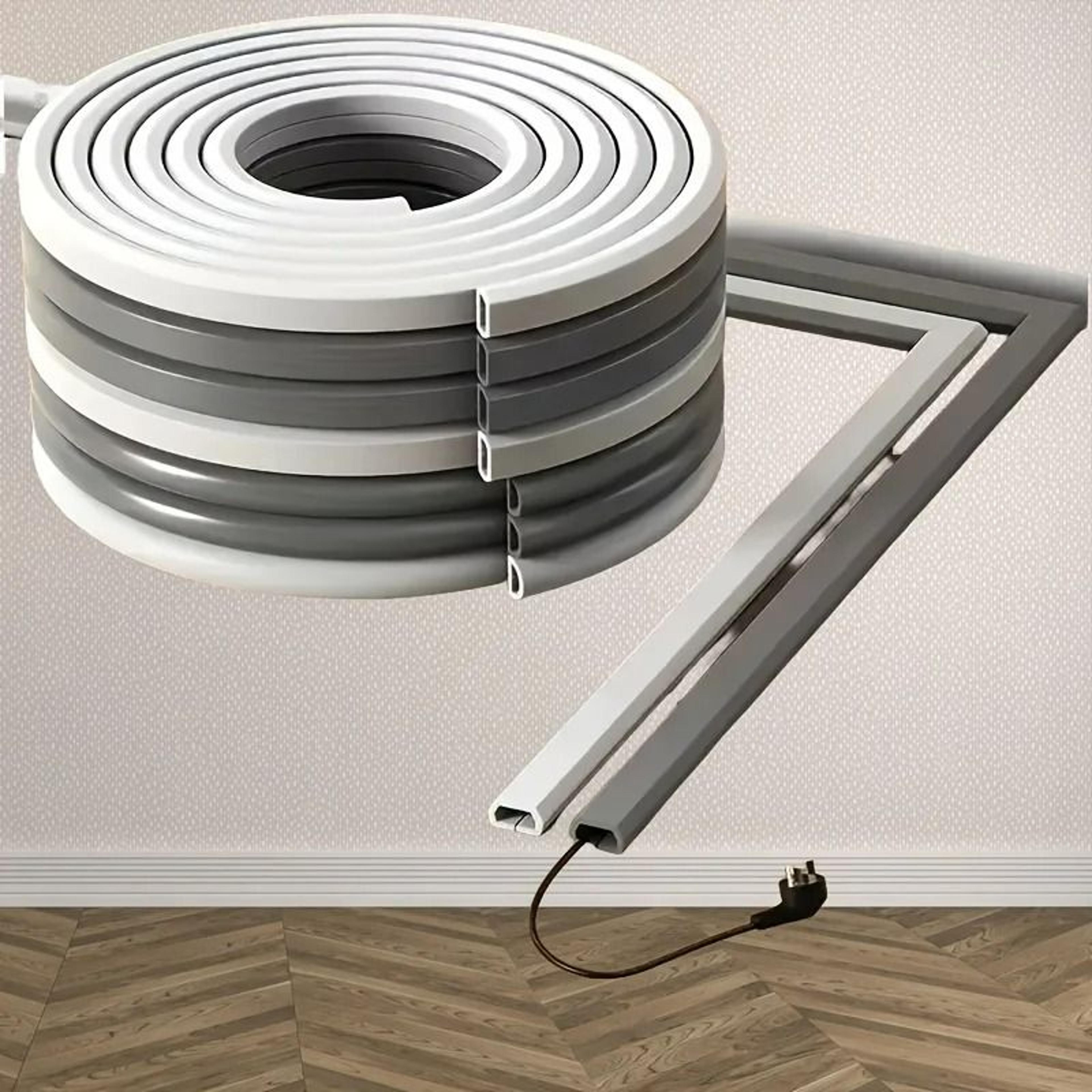 self-adhesive pvc invisible floor cable management tube
