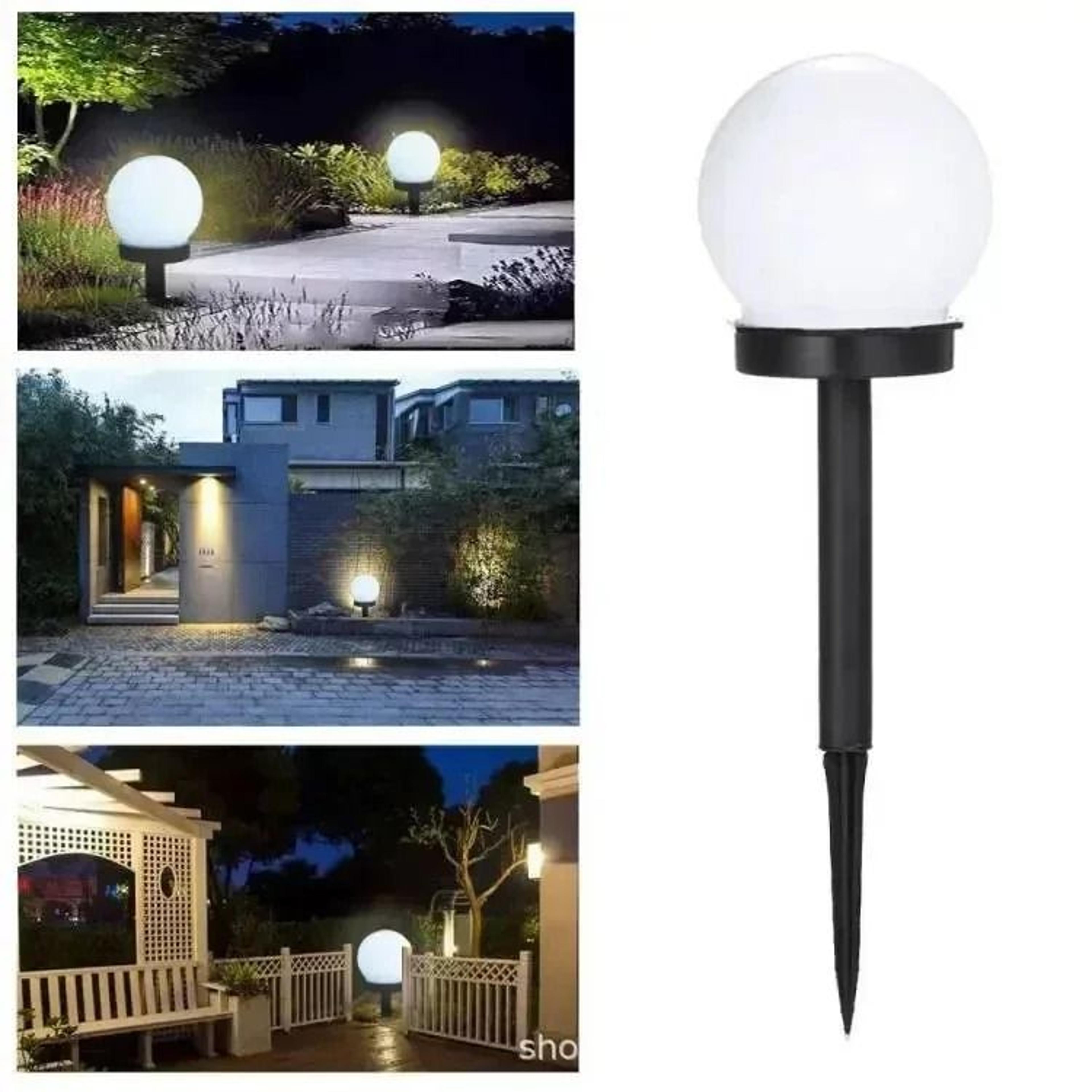 waterproof solar led globe stake lights