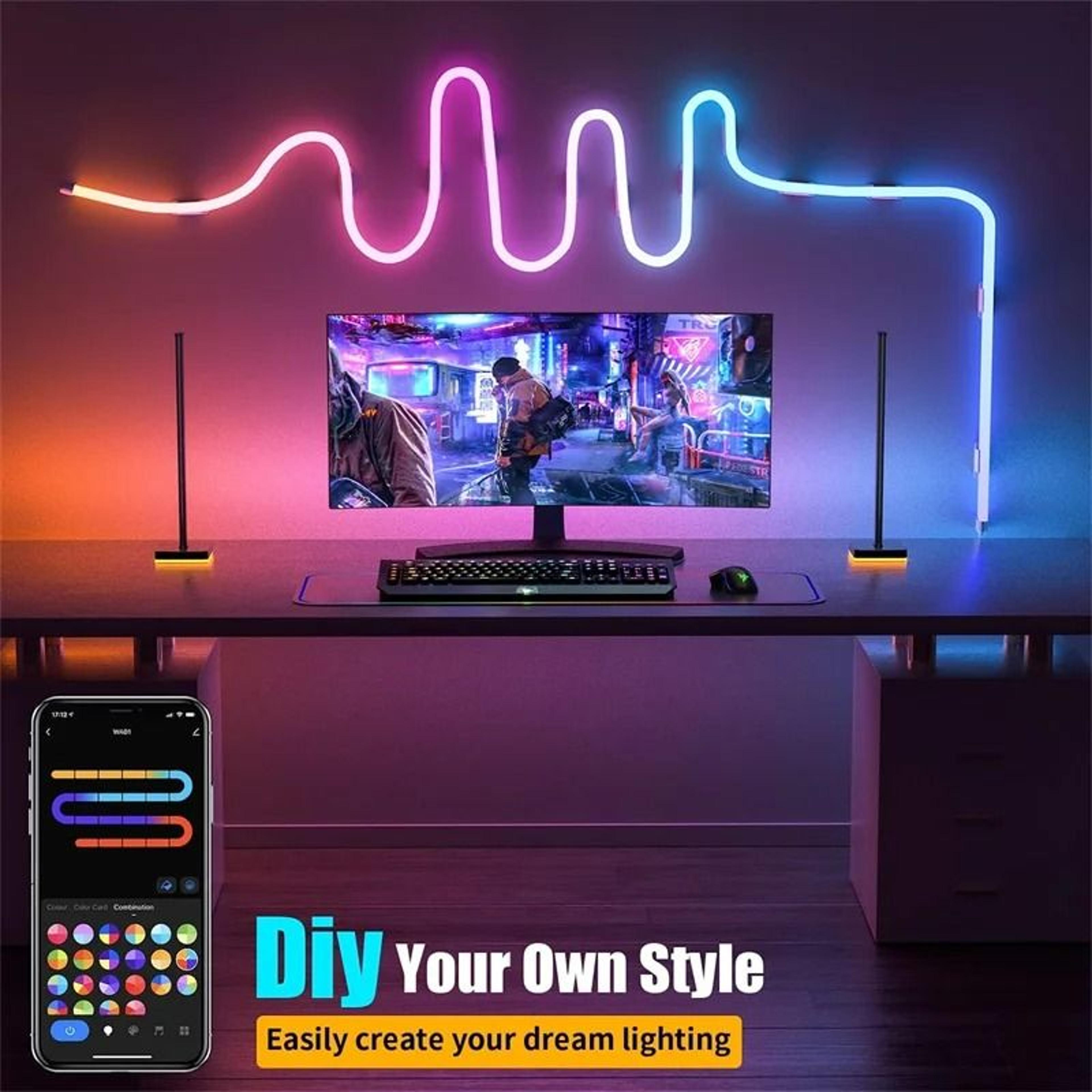 tuya smart rgbic dreamcolor neon led strip lights