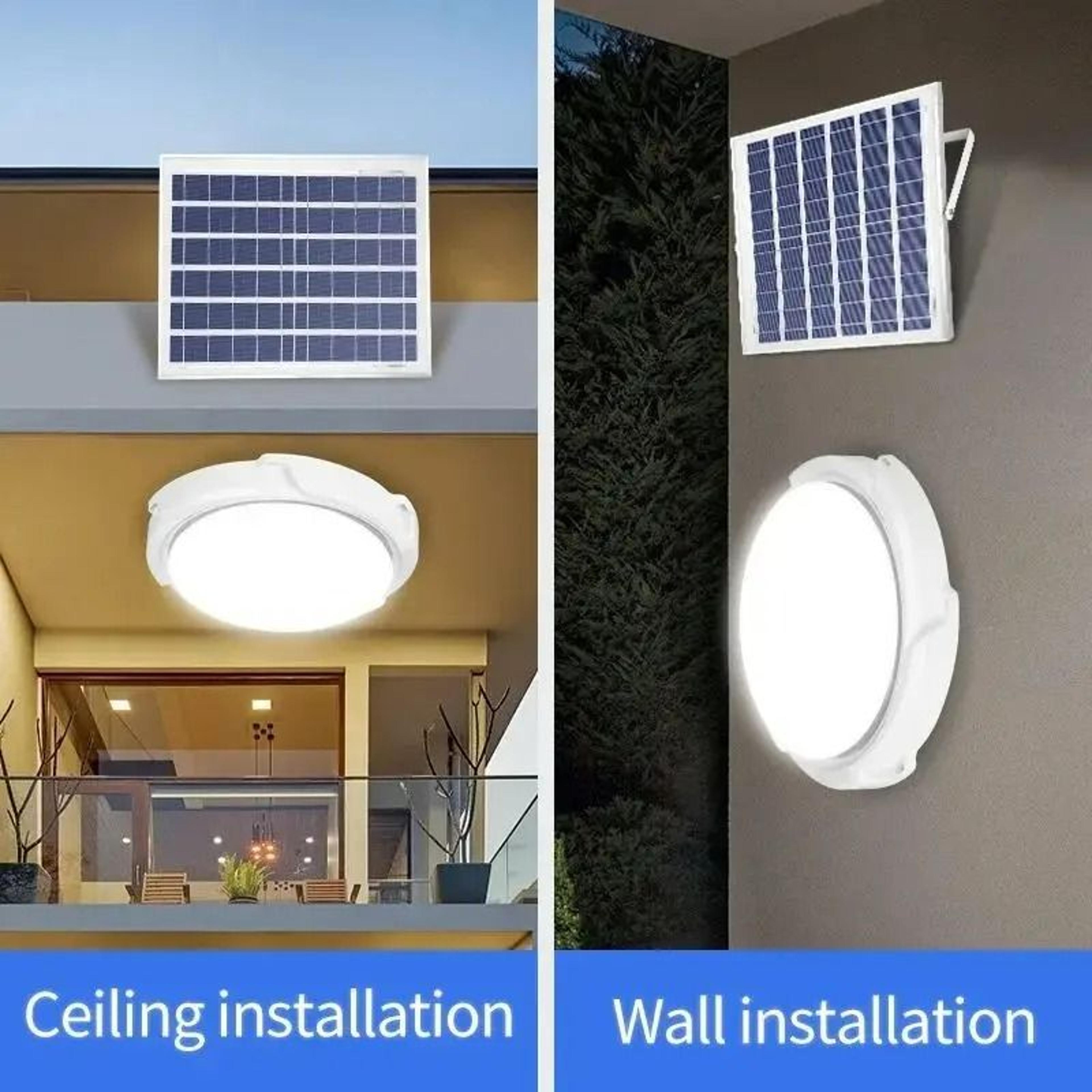 waterproof led solar ceiling light (with remote control)