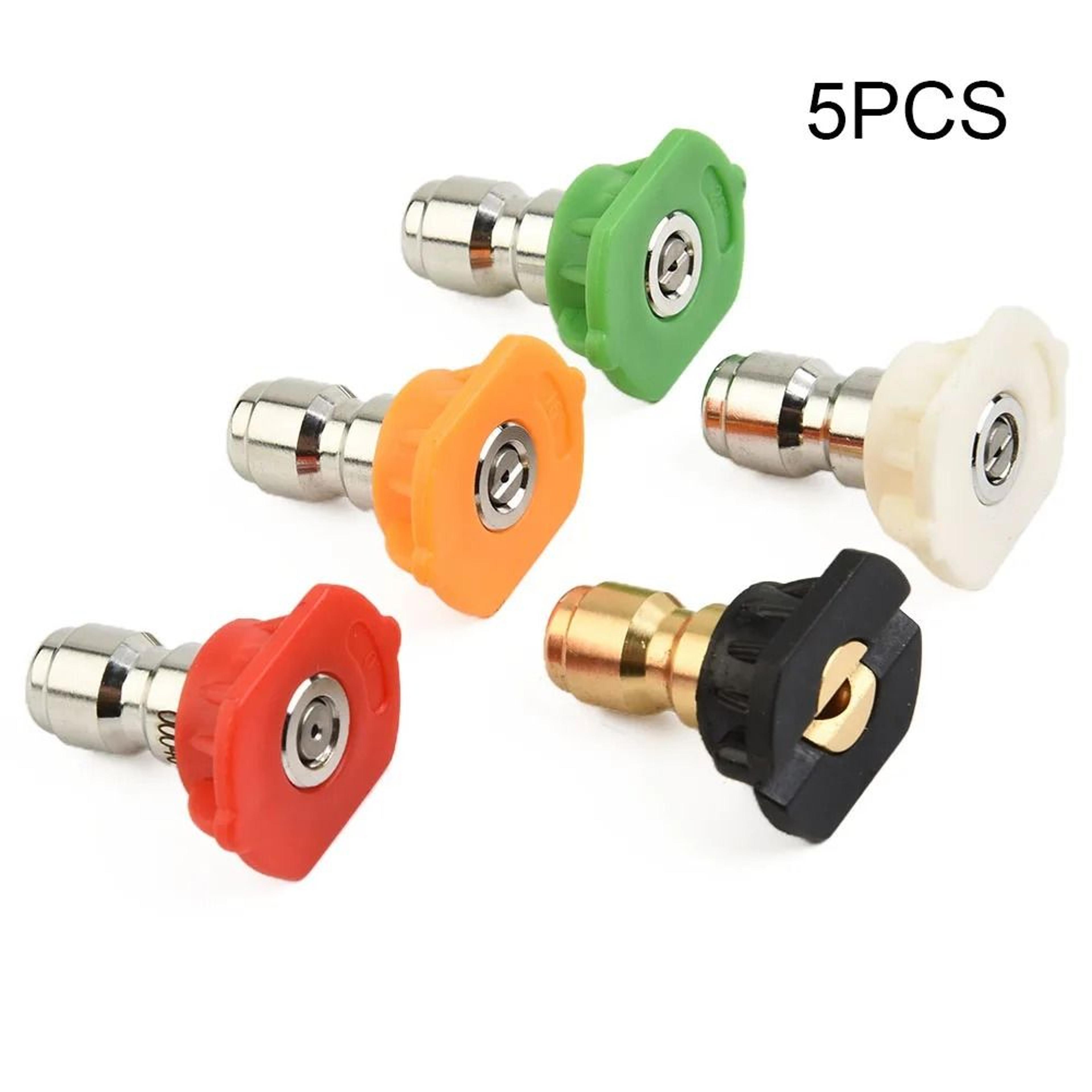 1/4 in quick-connect pressure washer spray nozzle set (5-piece pack)