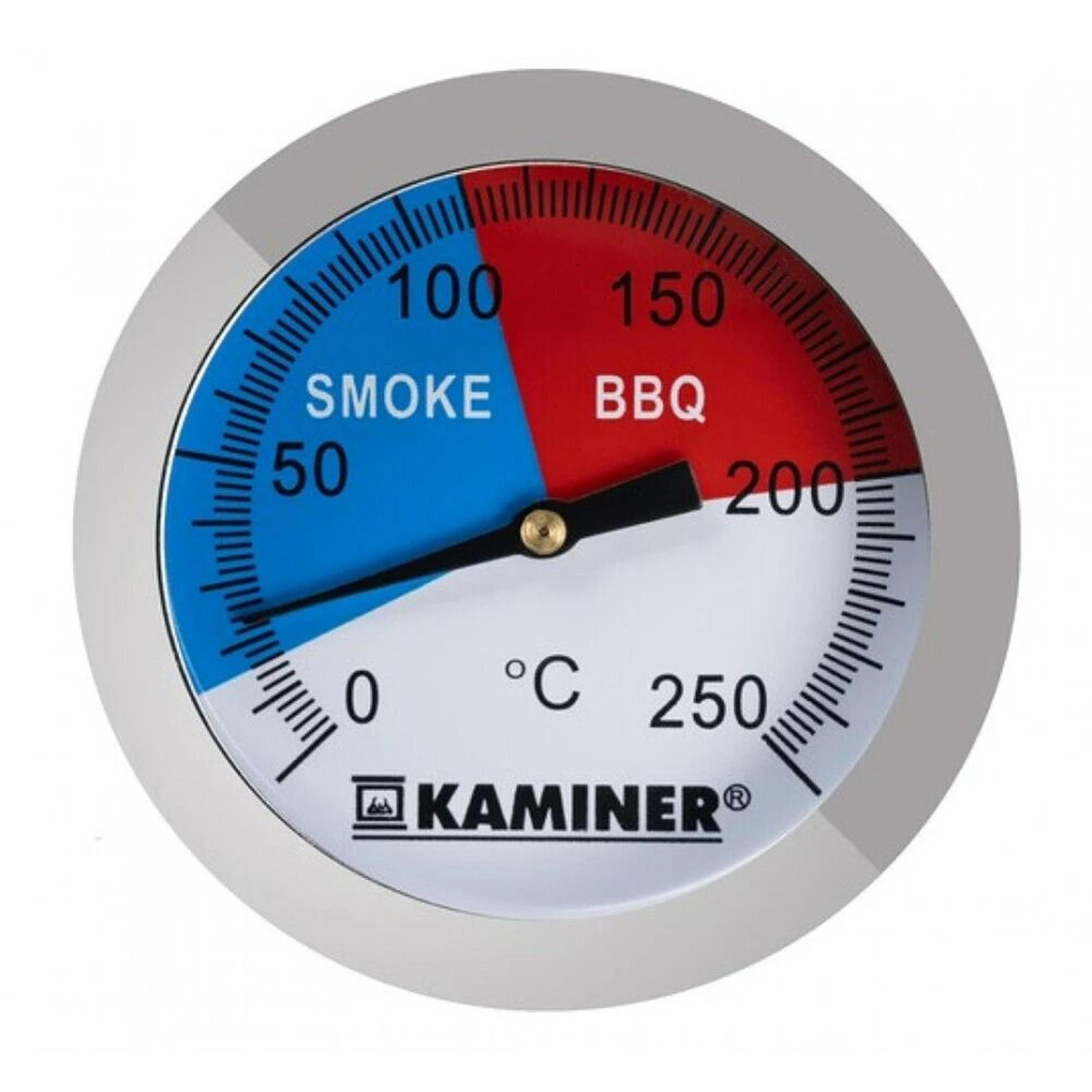 stainless steel bbq grill thermometer gauge