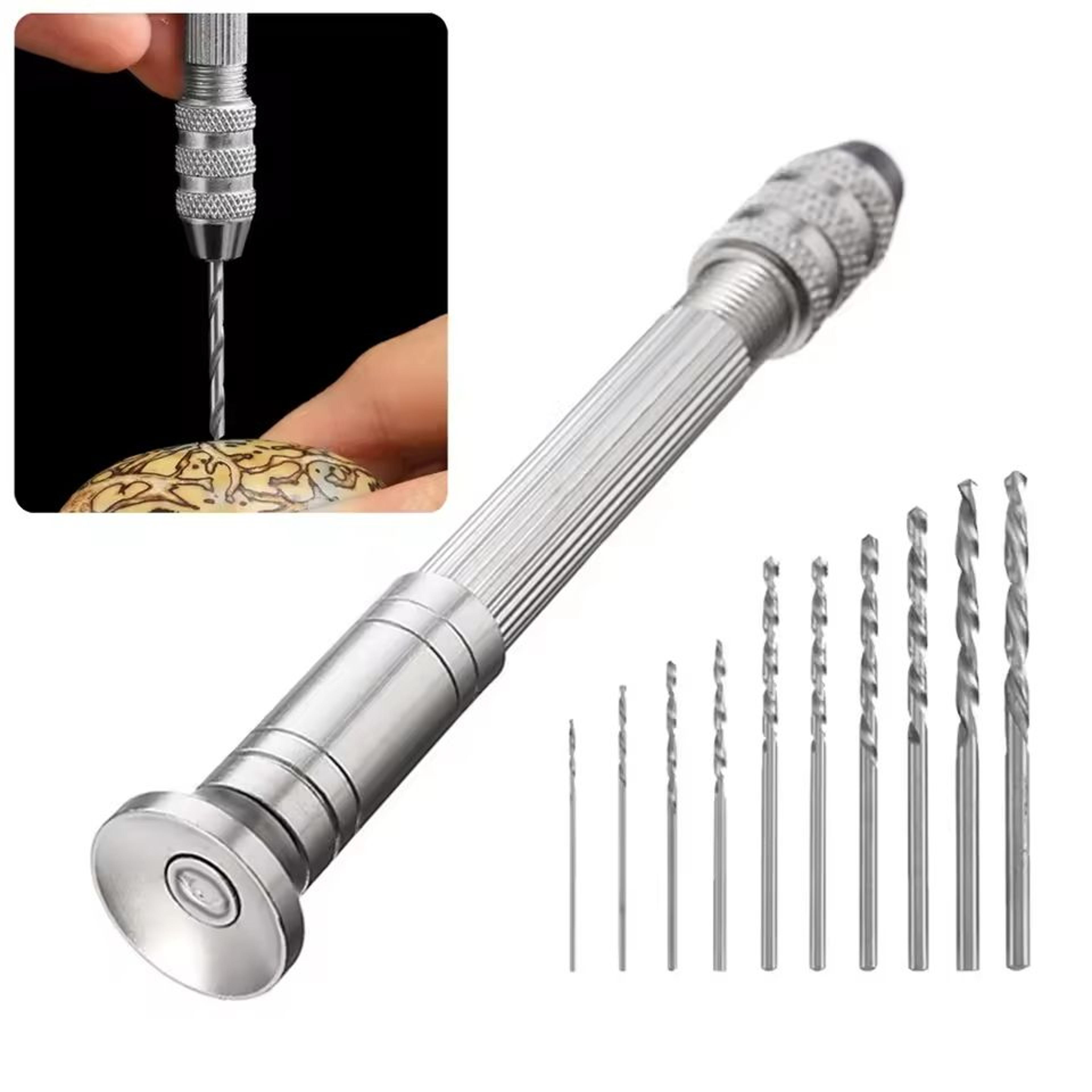 11-piece mini micro hand drill set (0.3mm - 3.2mm)