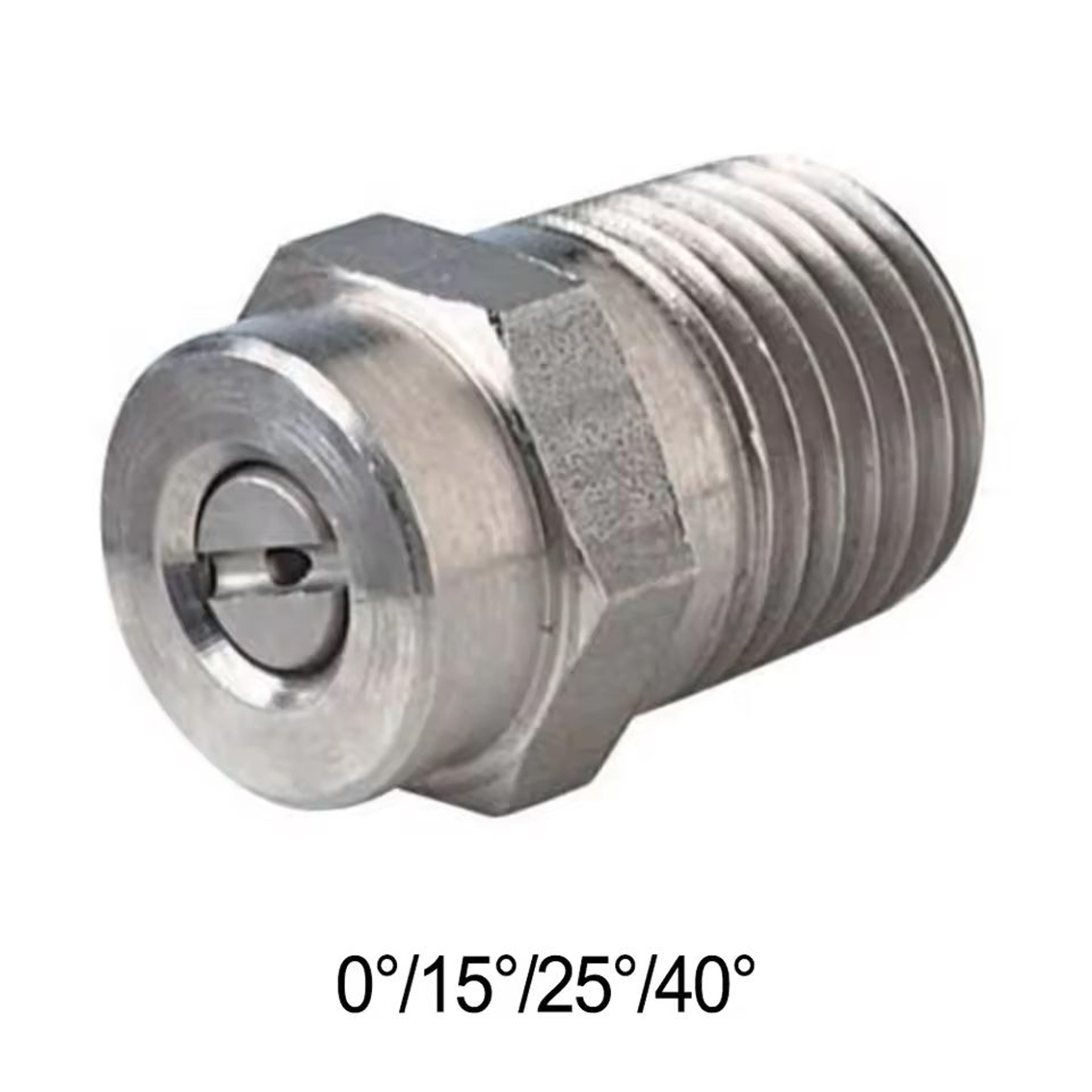 1/4 in stainless steel high-pressure washer spray nozzle tips