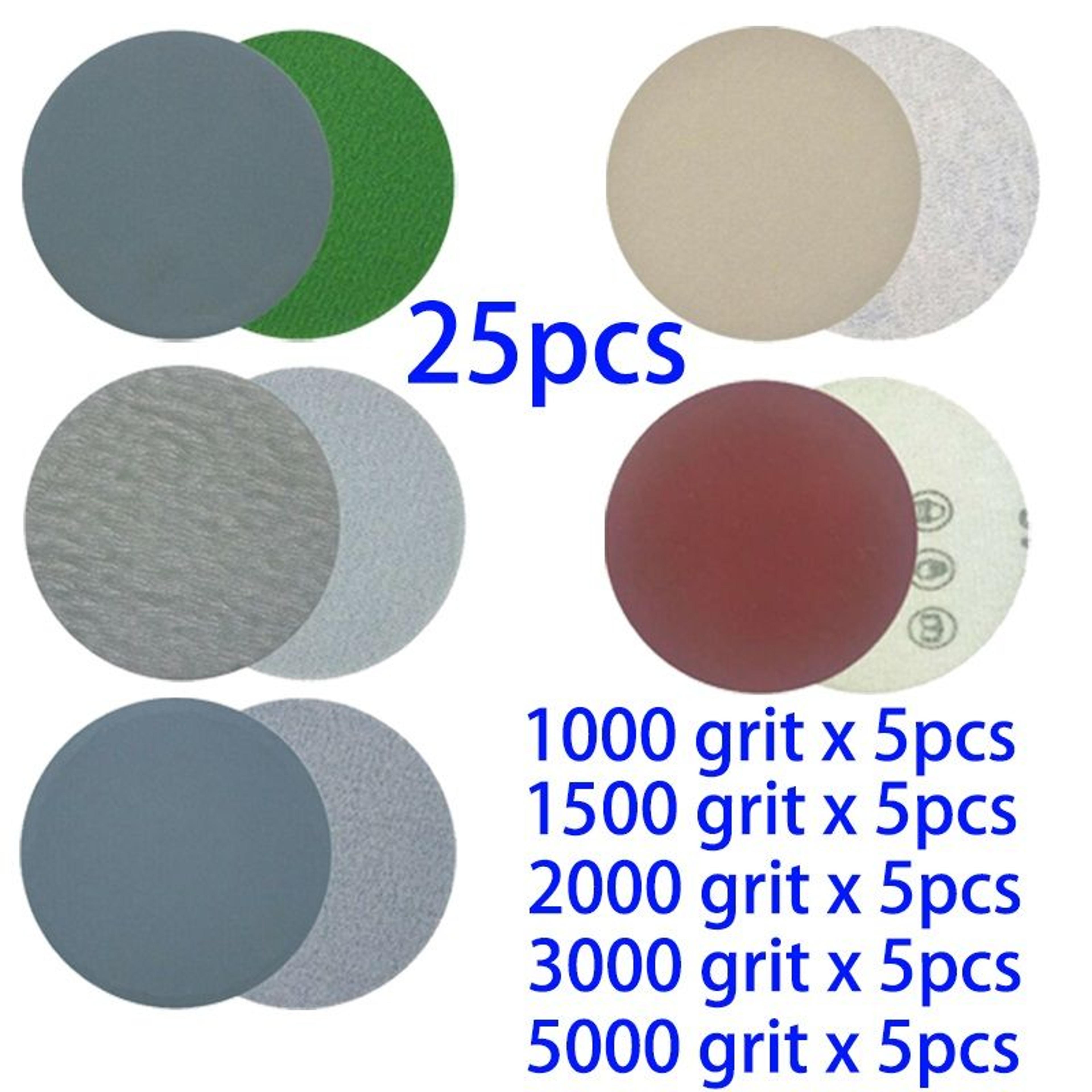 3 in wet/dry hook-and-loop sanding discs (25-piece pack)
