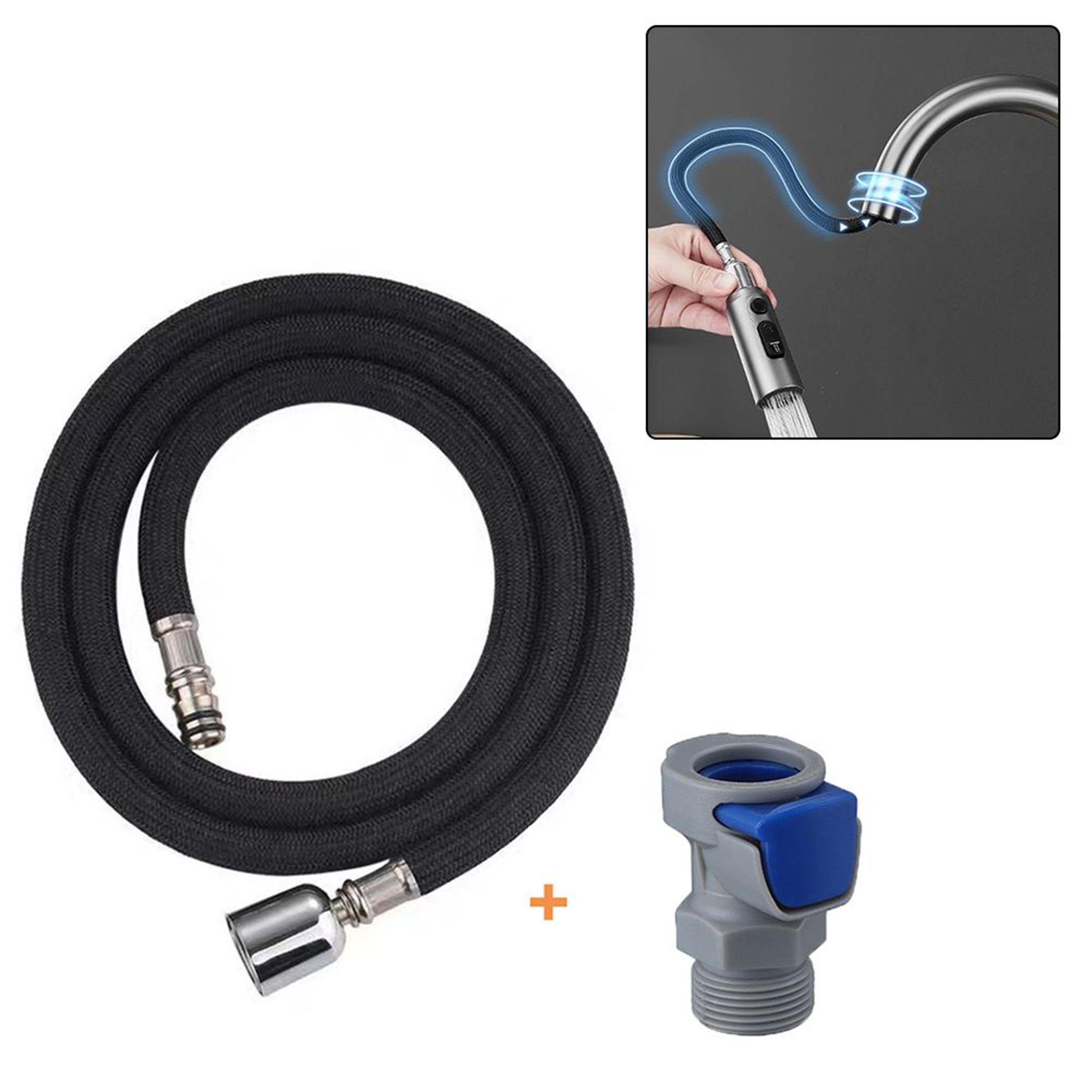 59 in stainless steel pull-out kitchen faucet replacement hose