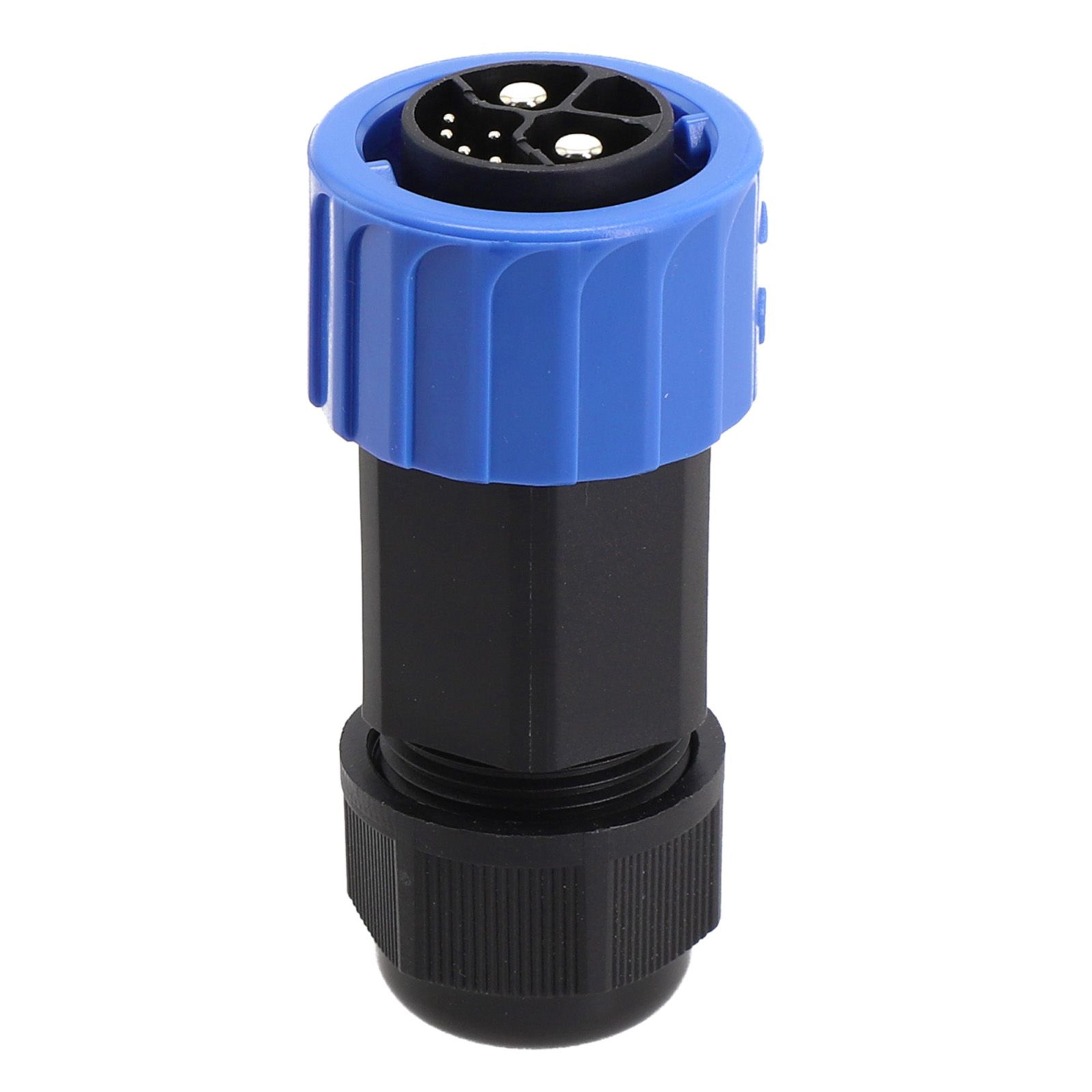 m23 ip67 waterproof 2+1+5 hybrid battery storage connector