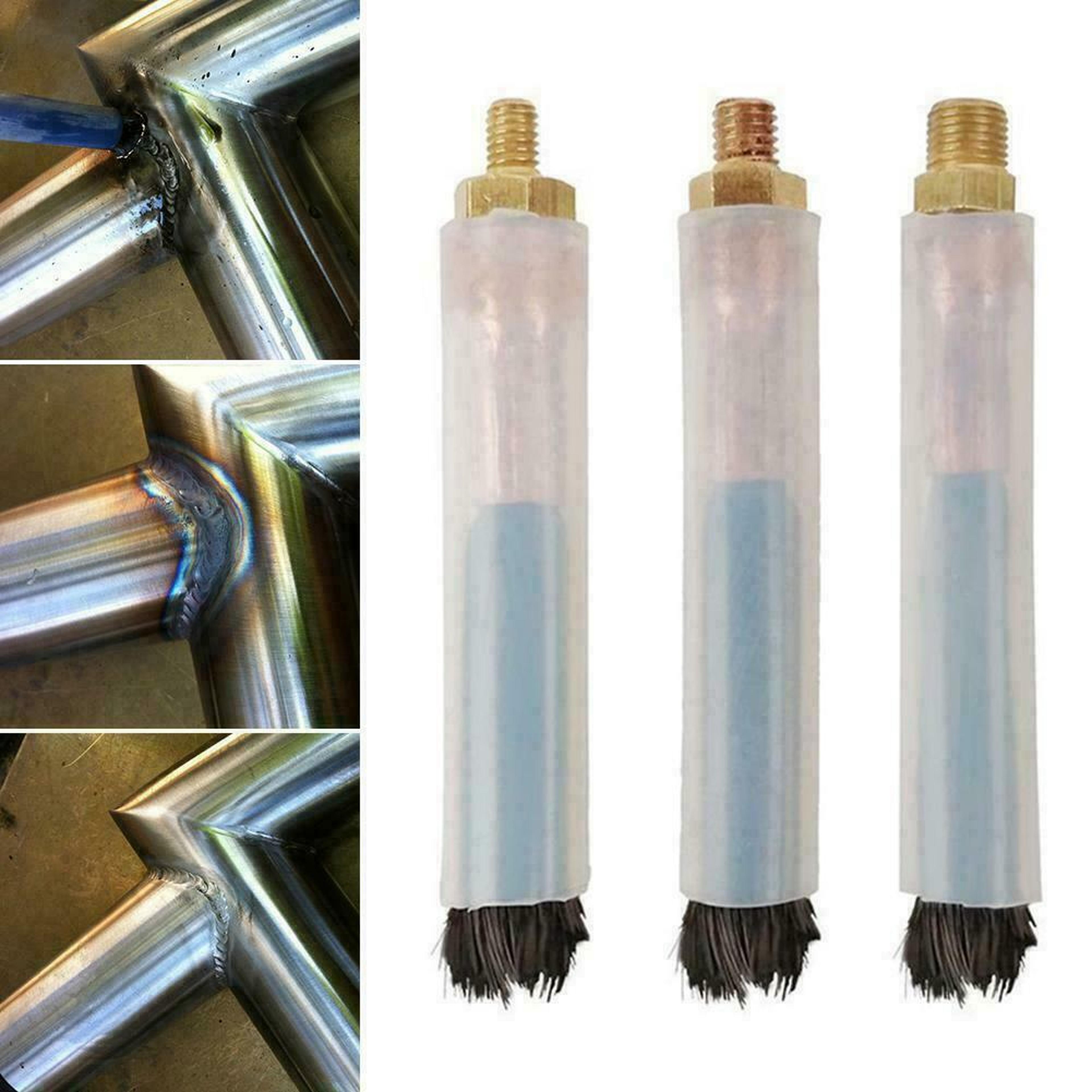 carbon fiber weld cleaning & passivation pickling brush