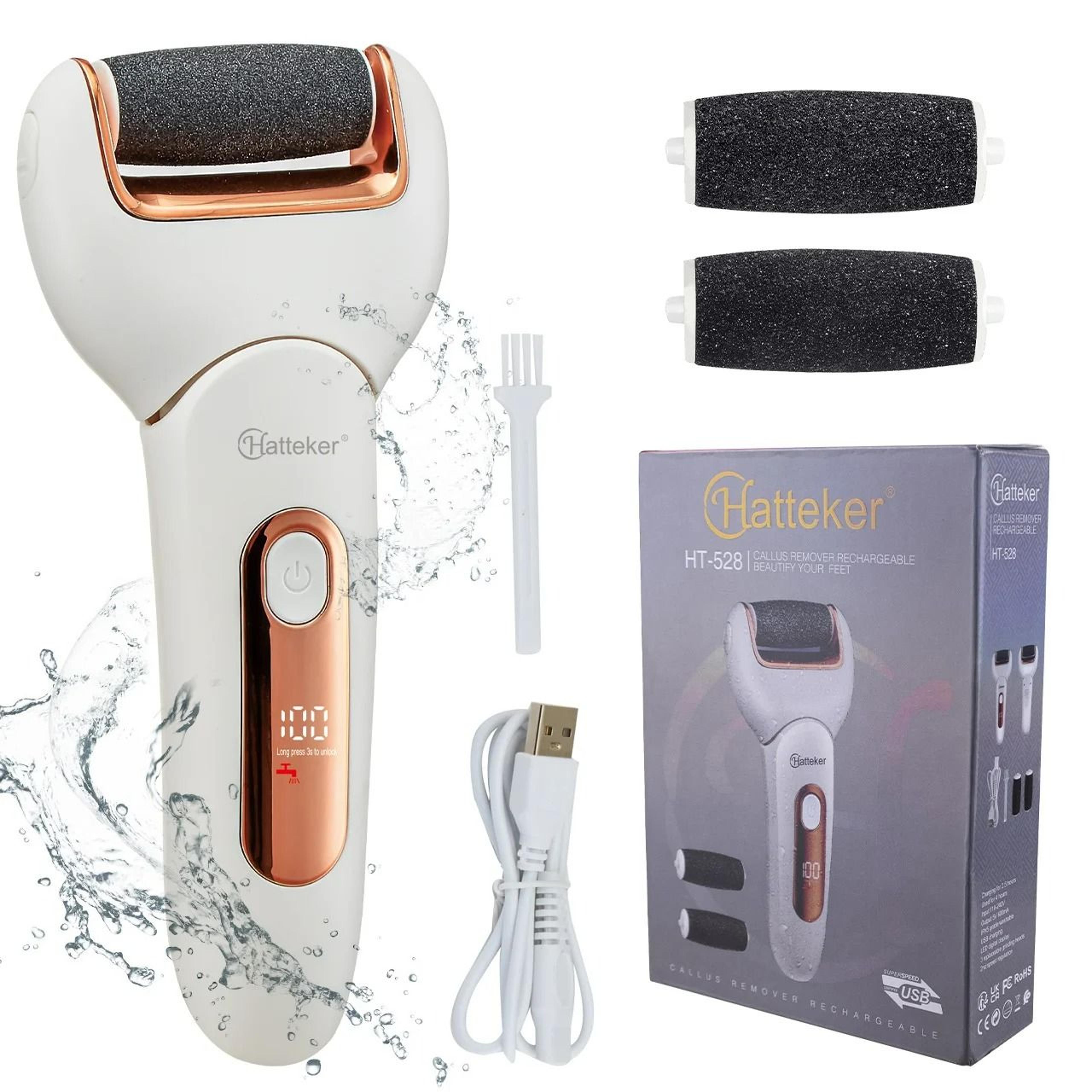 waterproof electric foot file & callus remover