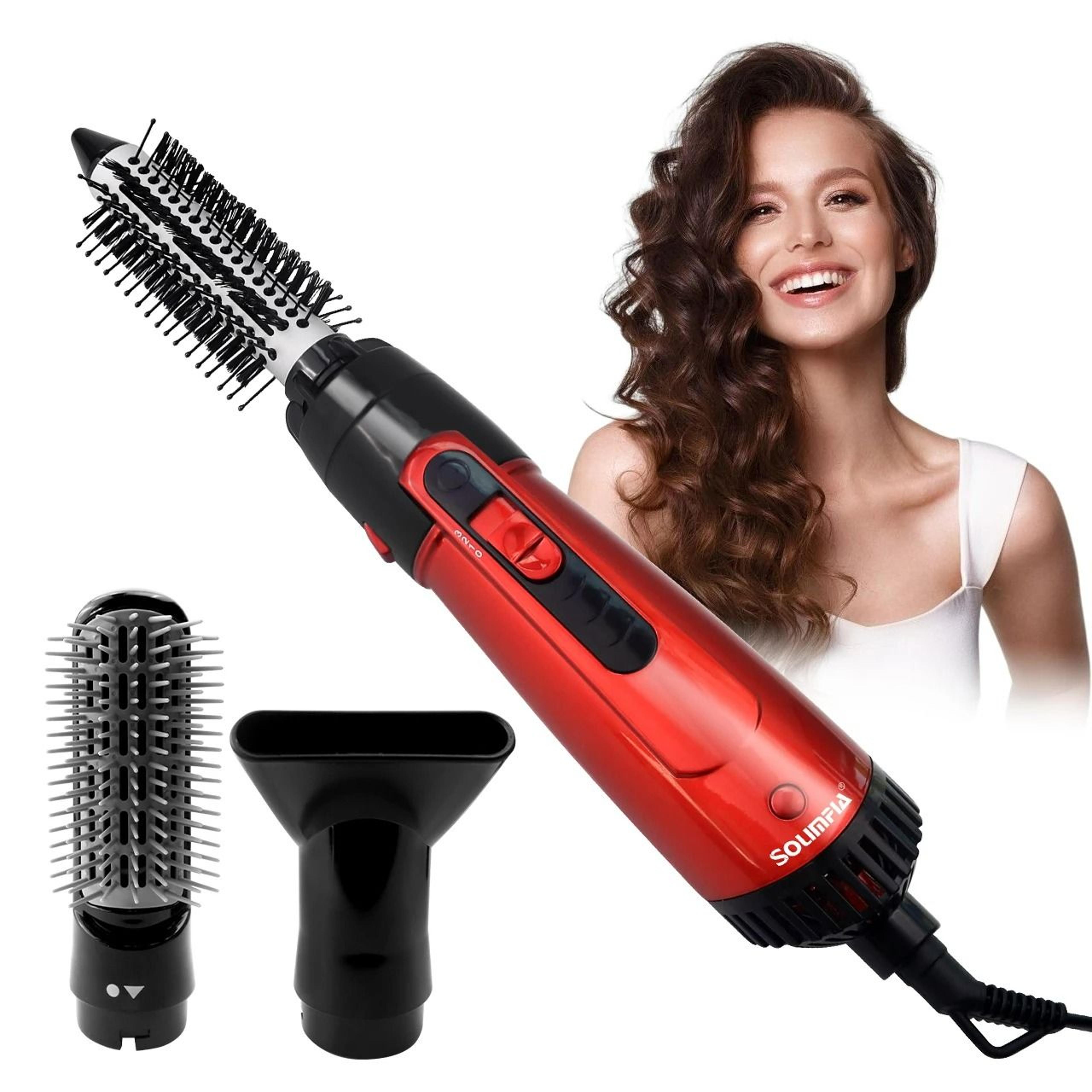 3-head multi-functional hot air brush & styler