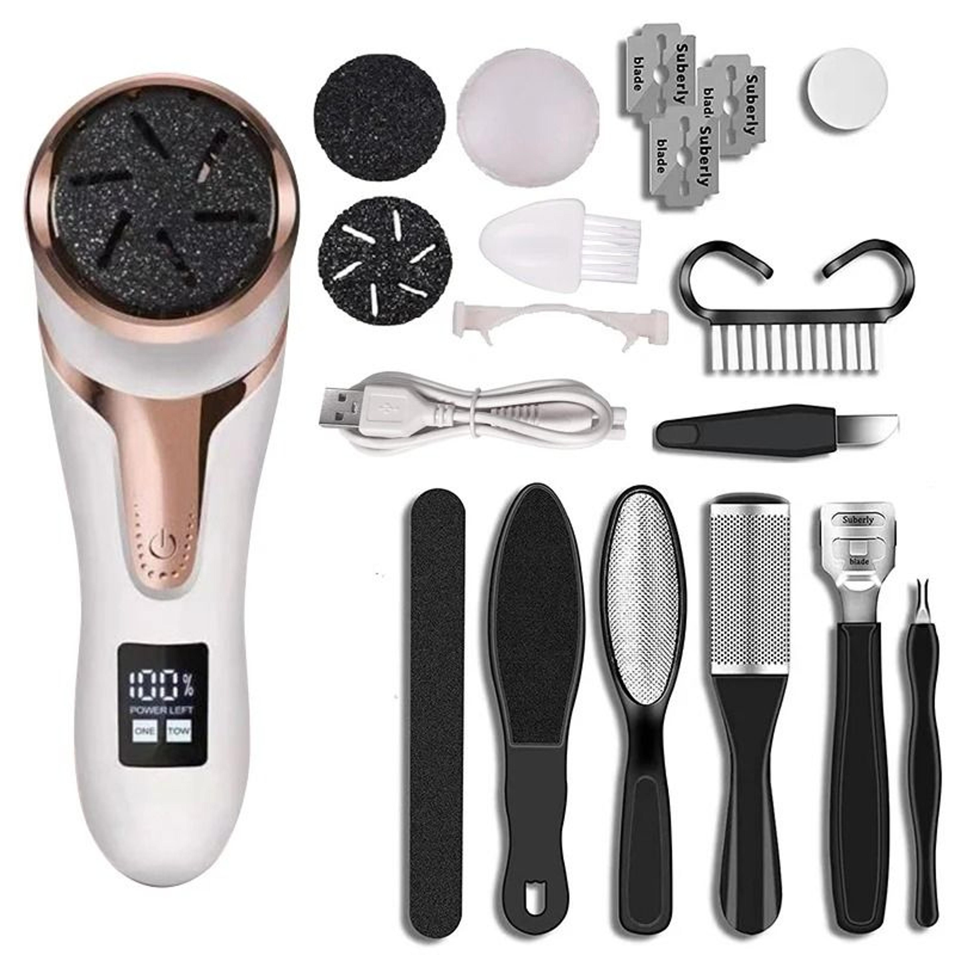 advanced waterproof electric foot file & callus remover