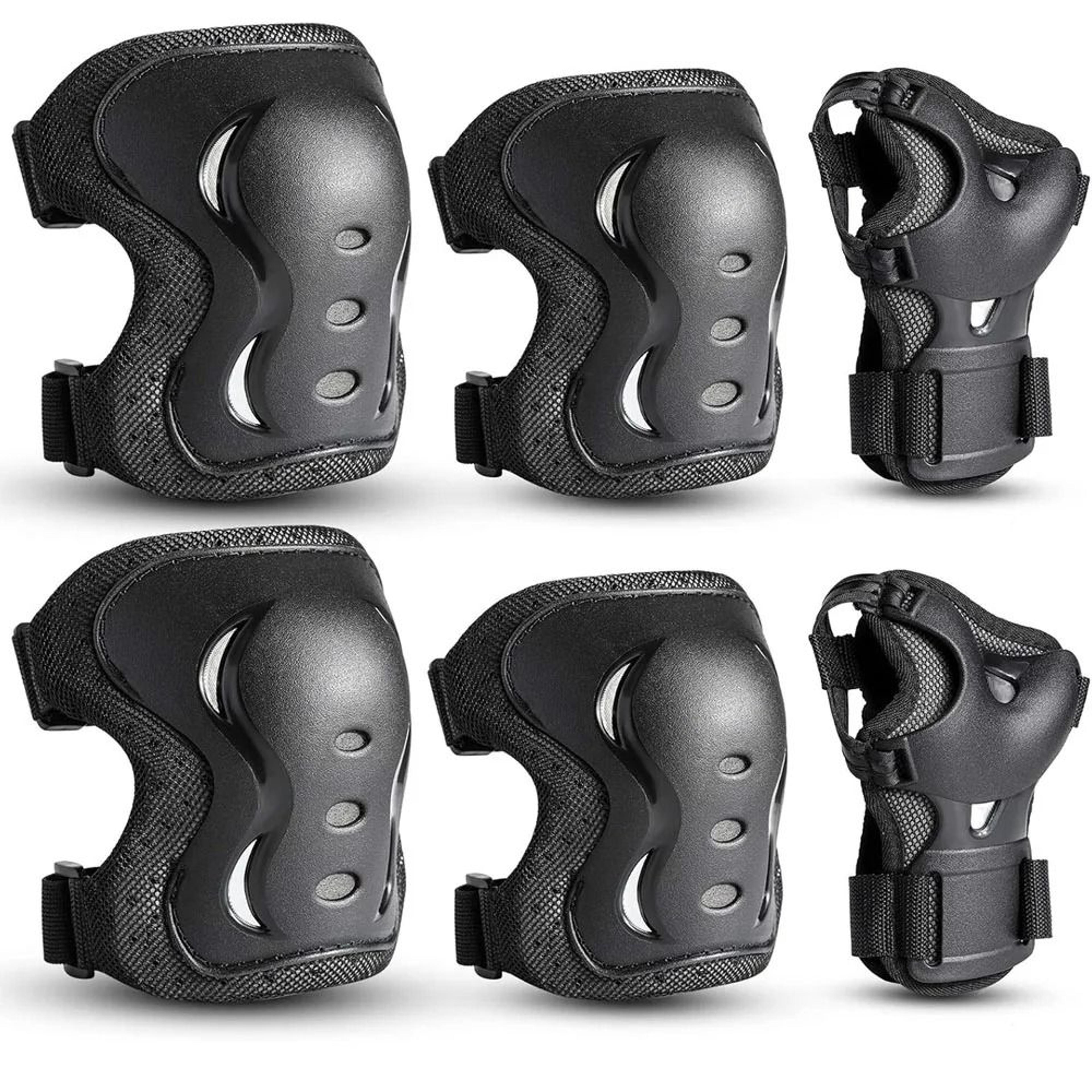 6-piece premium kids' protective gear set (knee, elbow, & wrist guards)