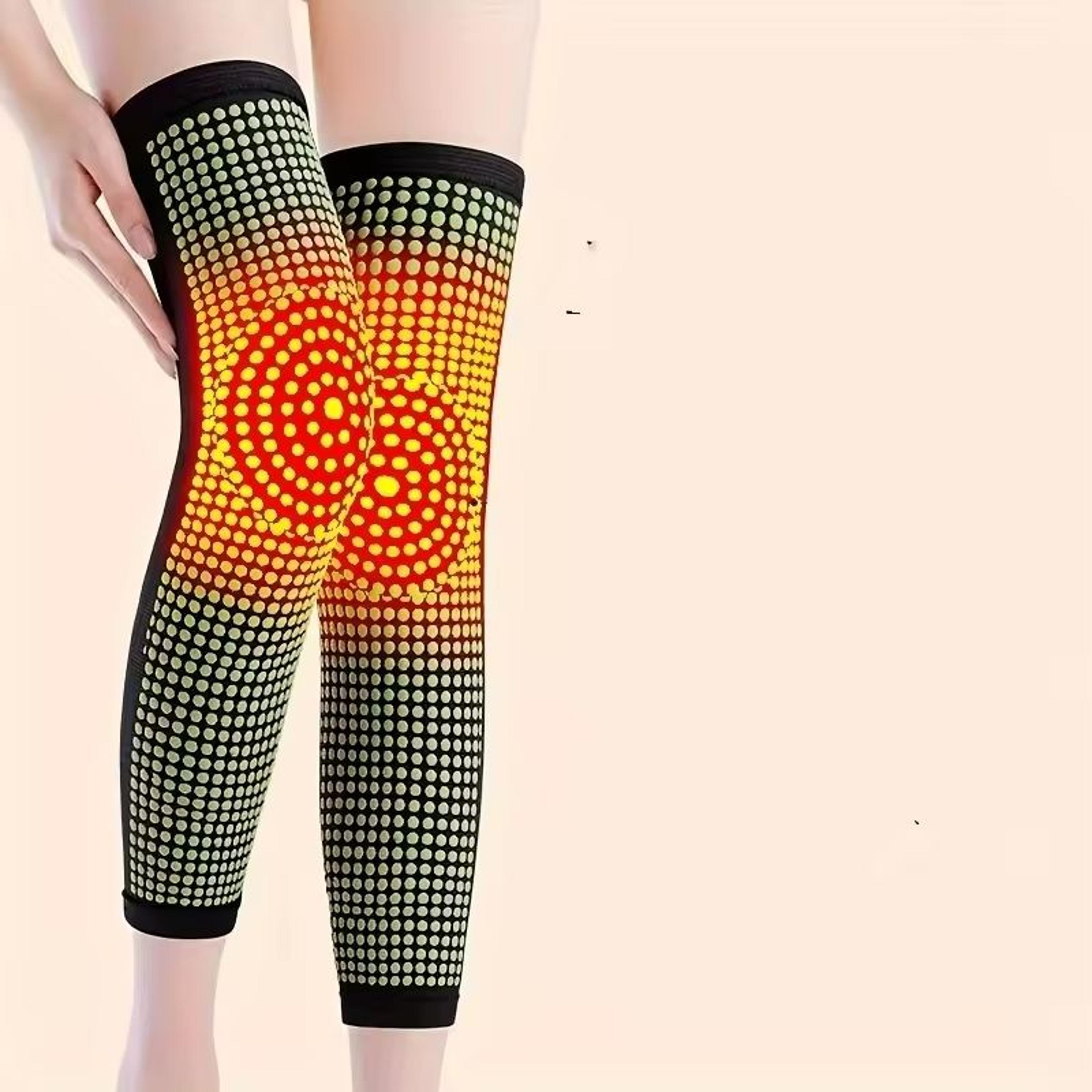 1 pair premium long-style thermal knee & leg warmer sleeves