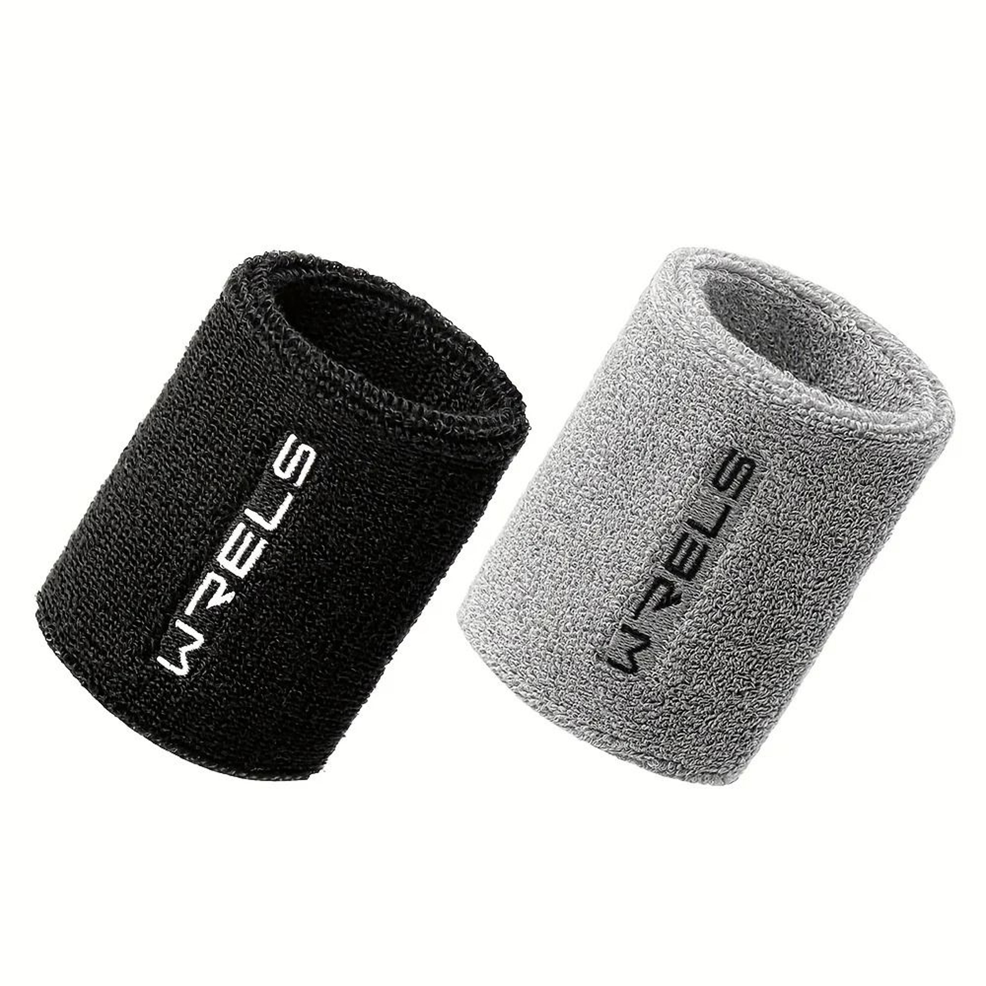 high-absorbency athletic wristbands and elastic workout sweatbands