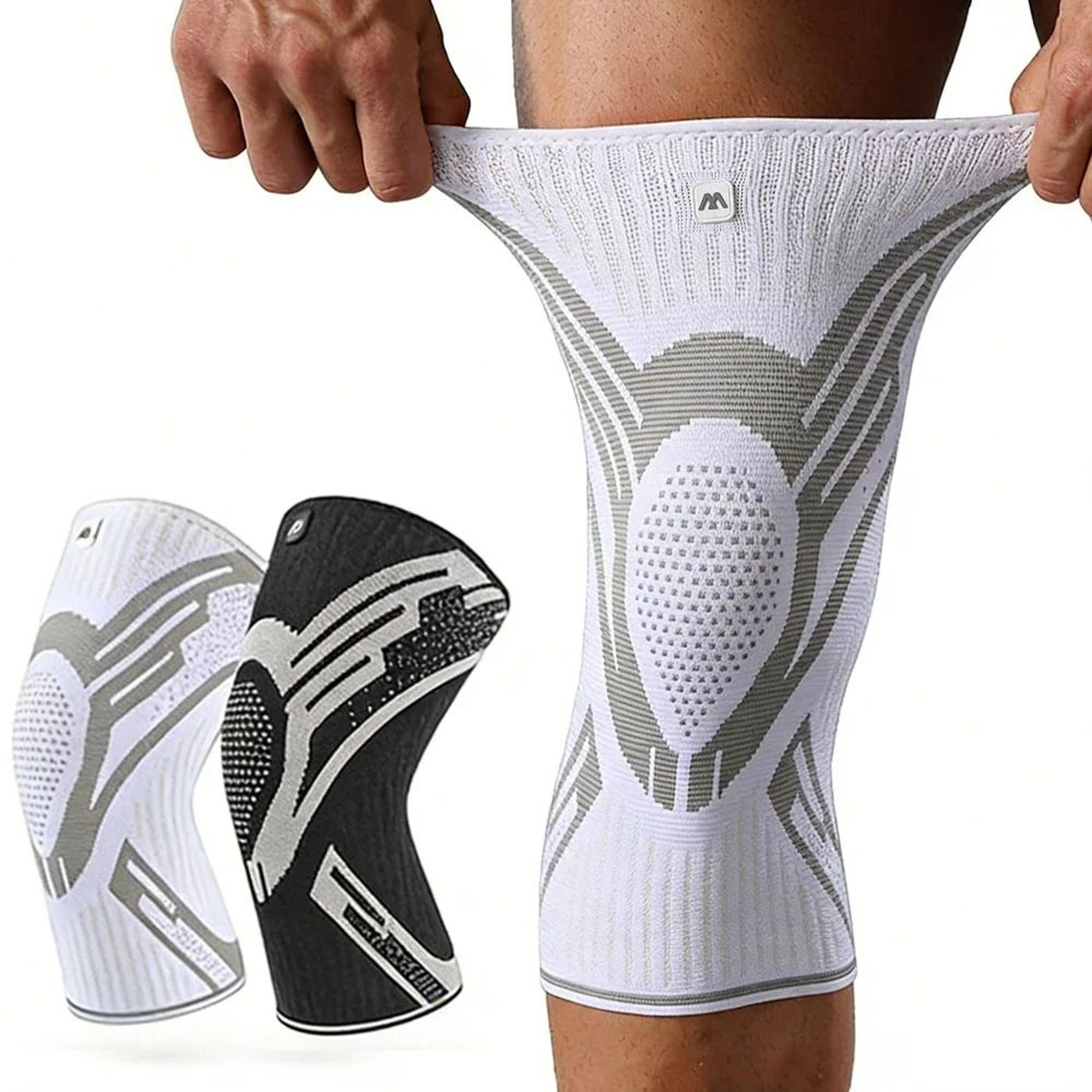 spring-stabilized knee compression sleeve and sports joint protector