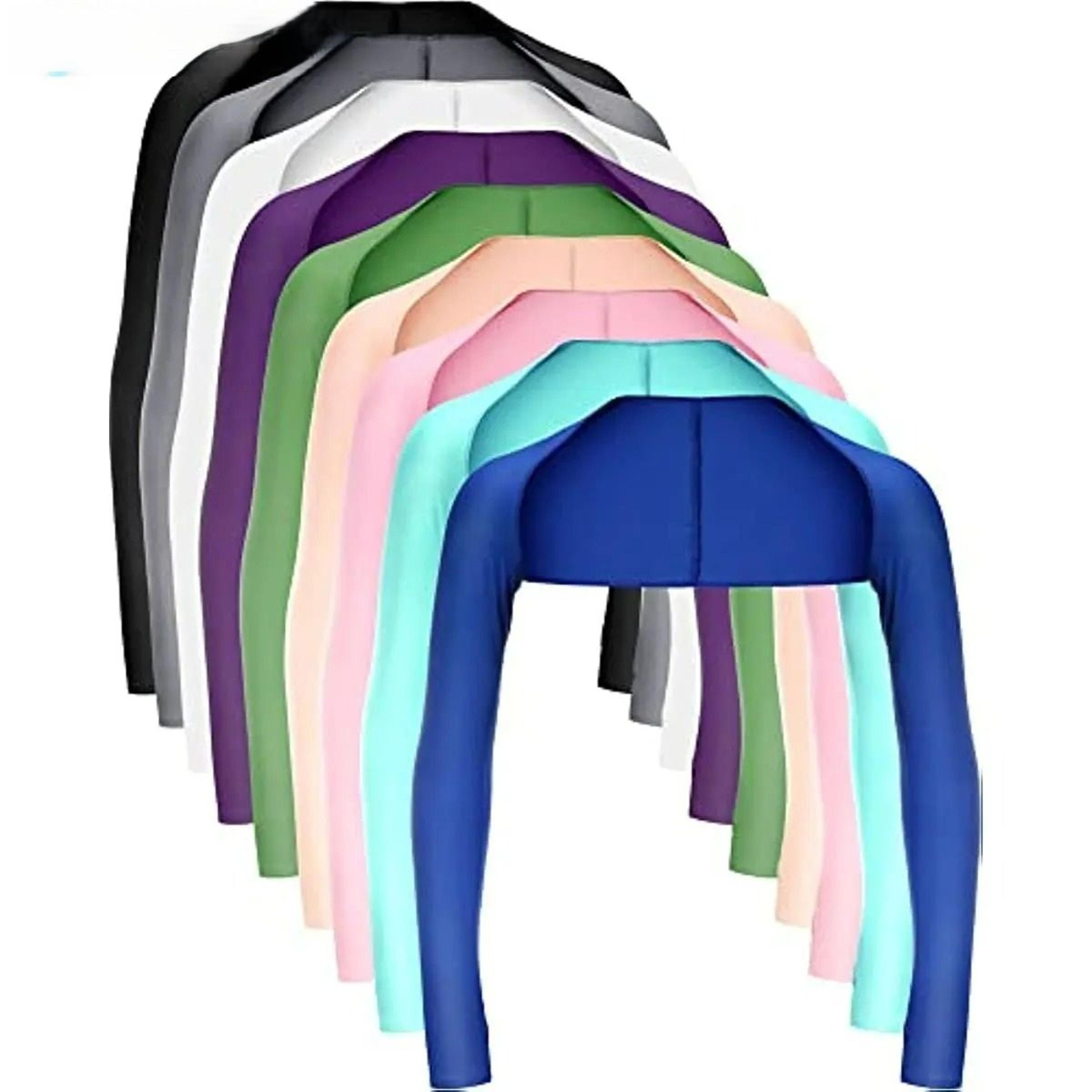 uv sun protection cooling shawl arm sleeves with finger holes