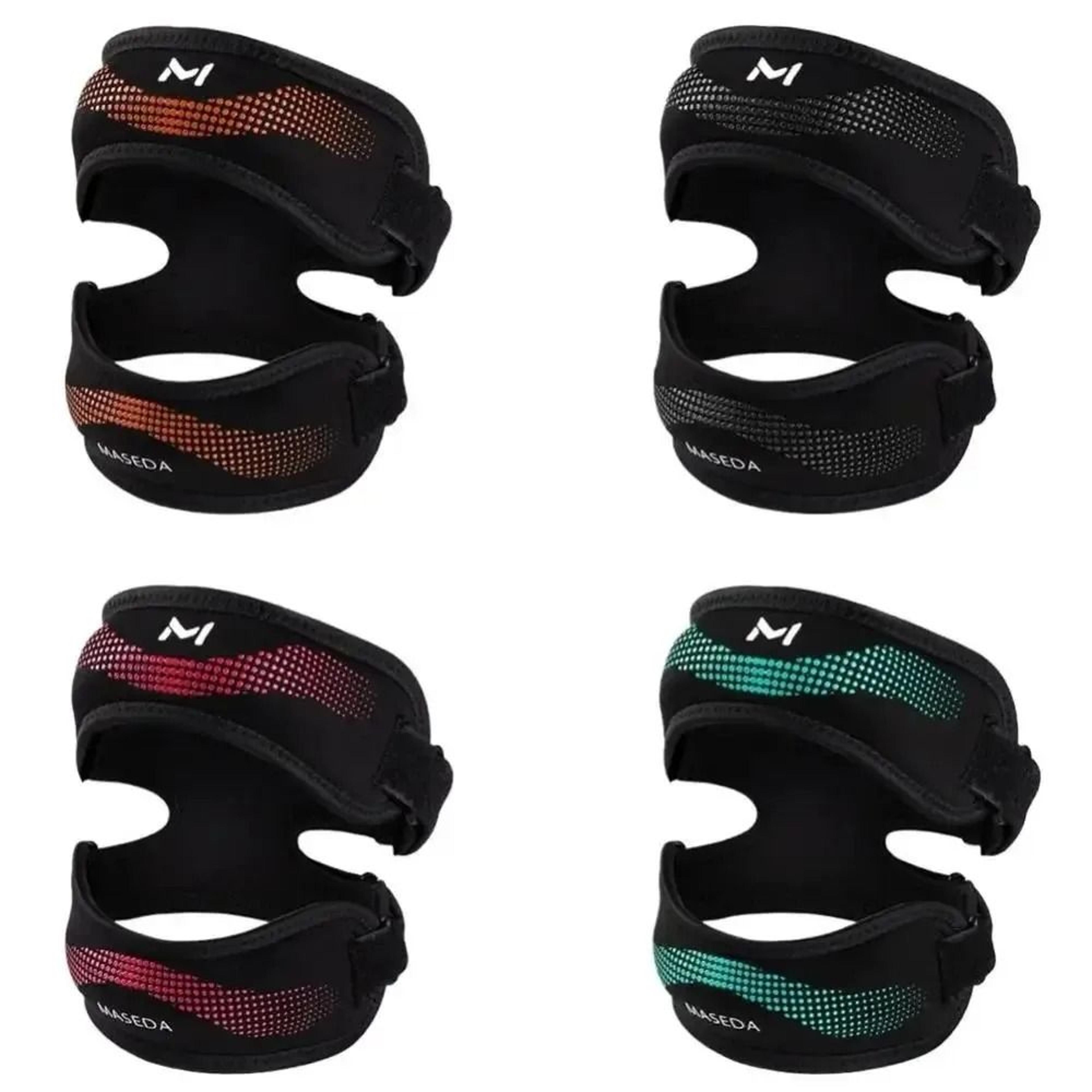 soft adjustable double patellar band knee support strap