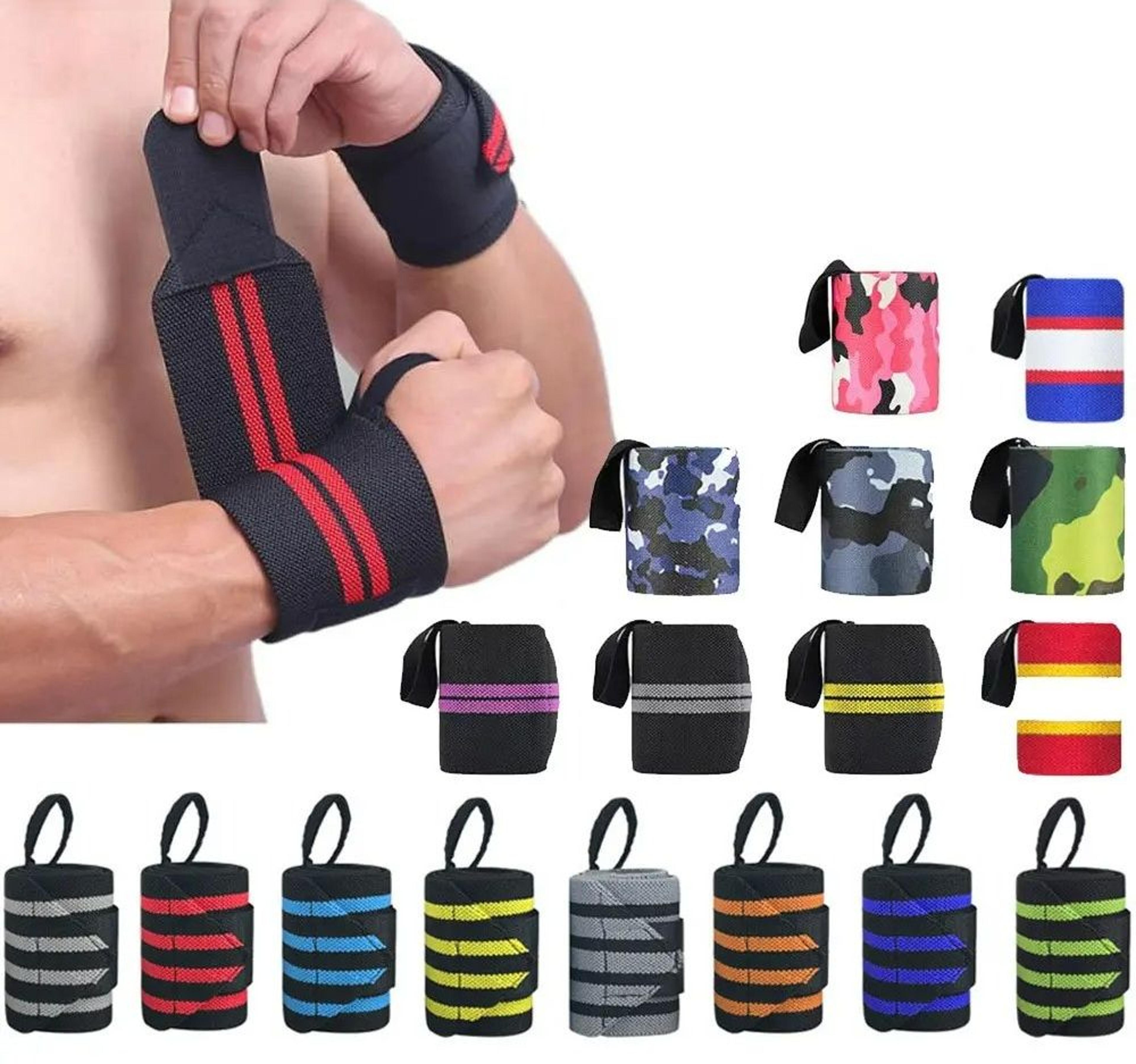 weight lifting wrist wraps and elastic gym support strap