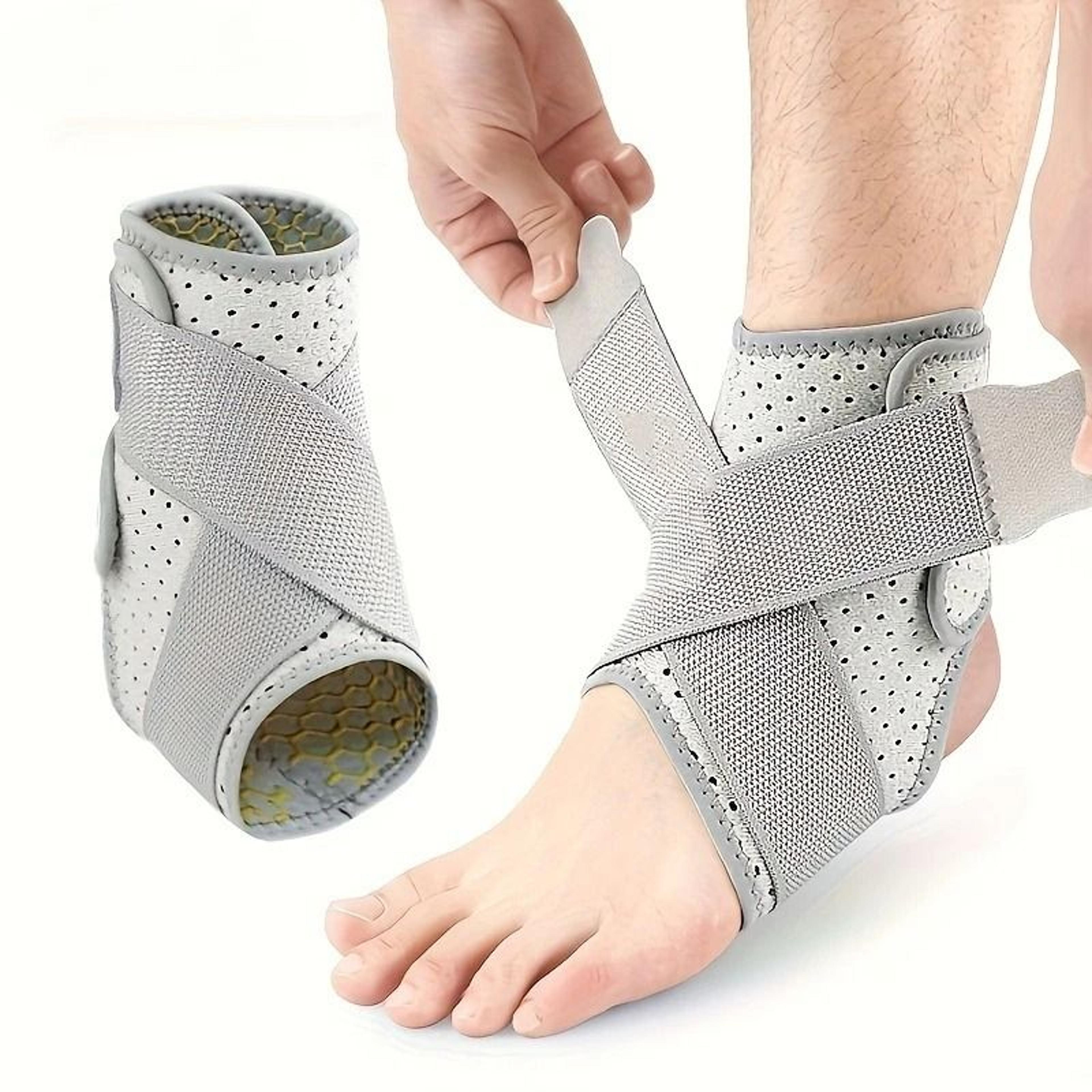 ankle support brace with side stabilizers and splint protection