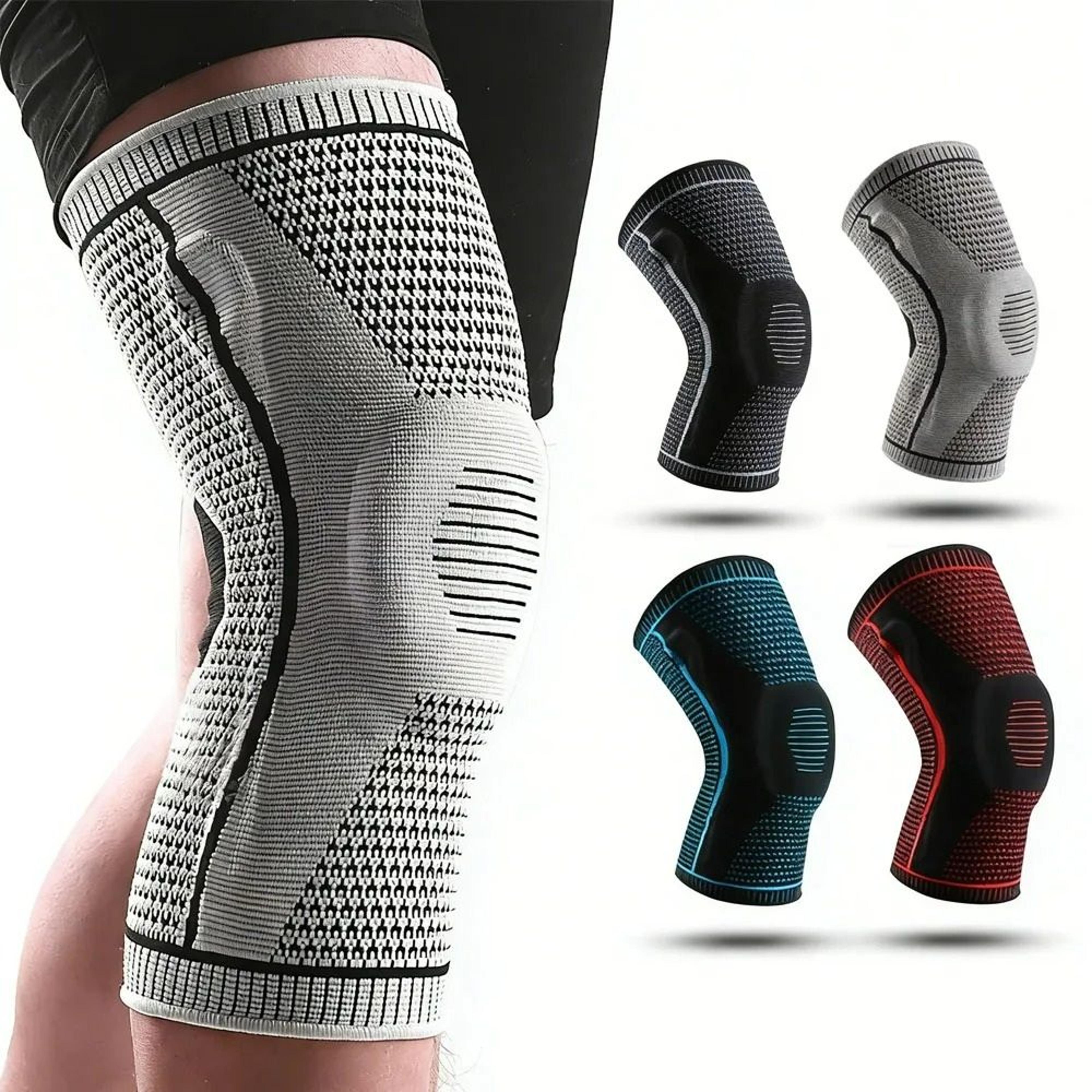 patella medial support compression knee brace with silicone pad