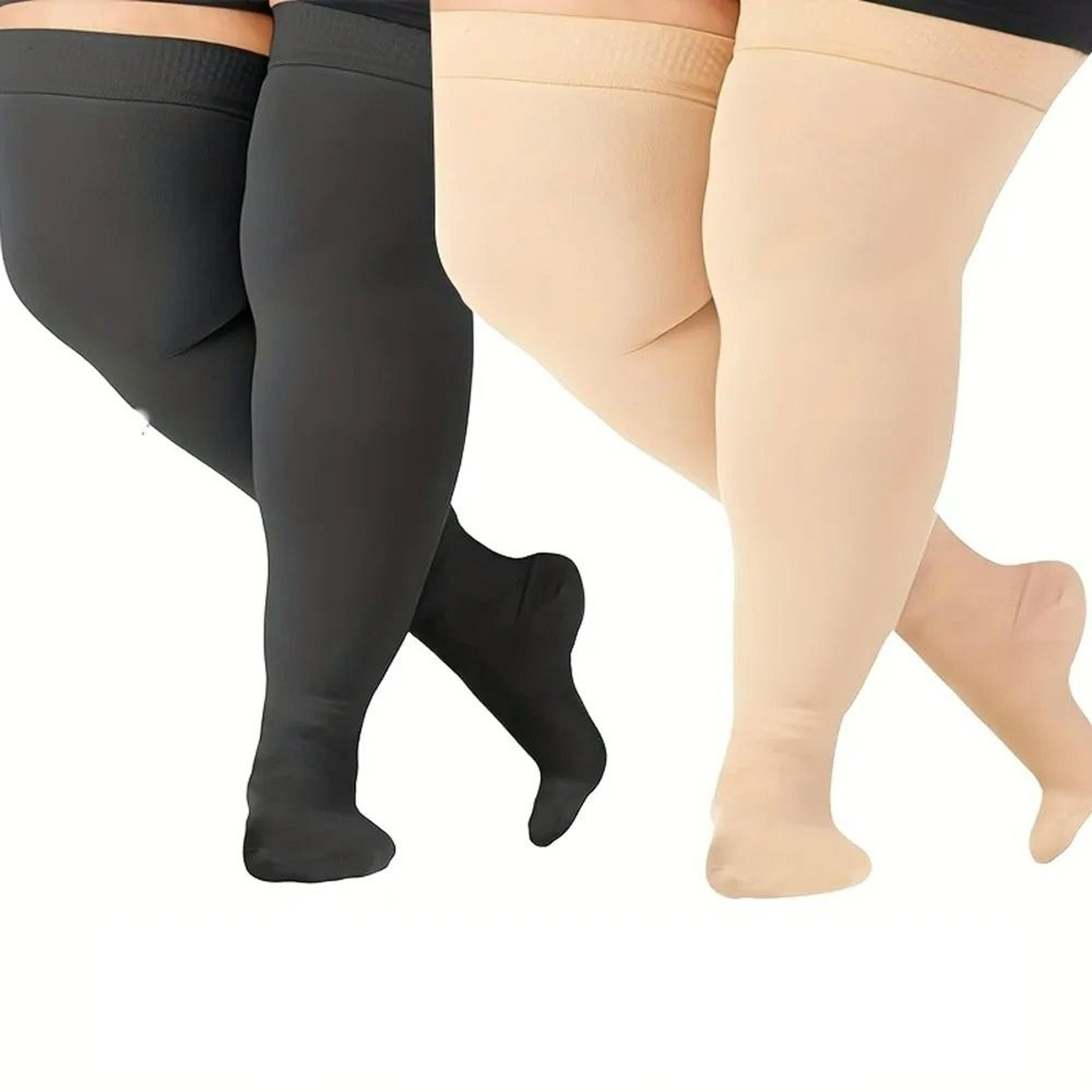 over-the-knee thigh-high graduated compression stockings