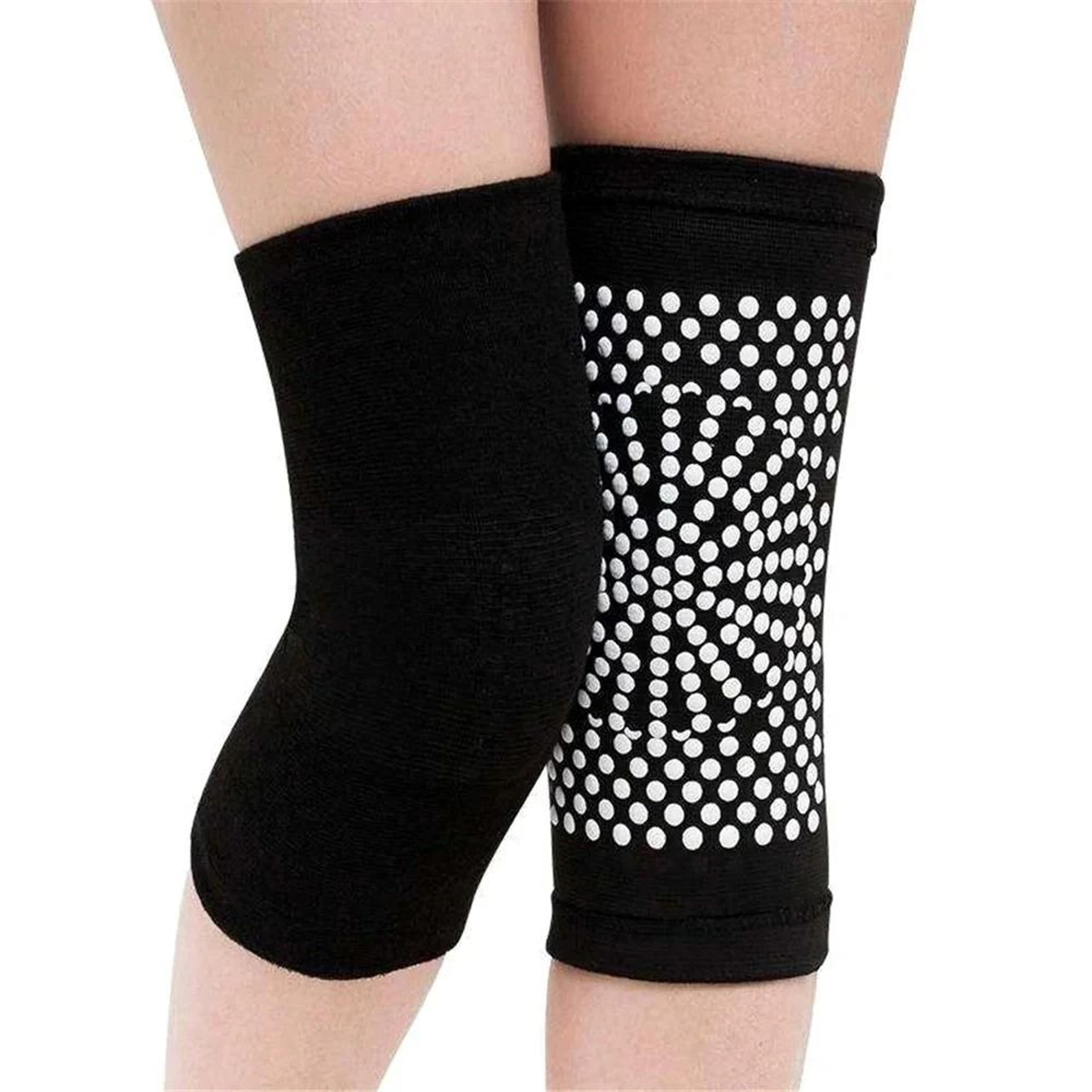 self-heating tourmaline knee support sleeves with far-infrared therapy