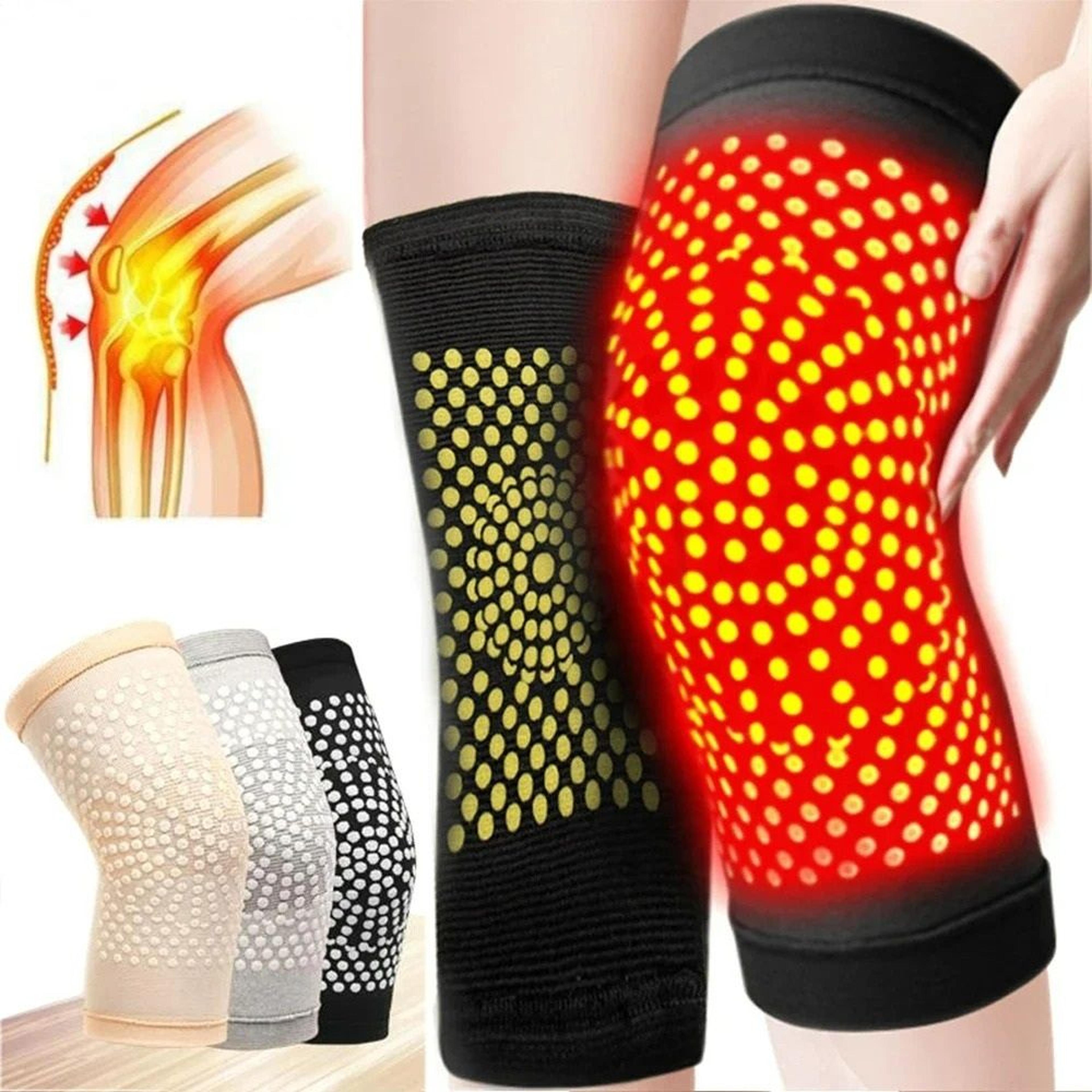 self-heating tourmaline knee support sleeves for joint pain relief