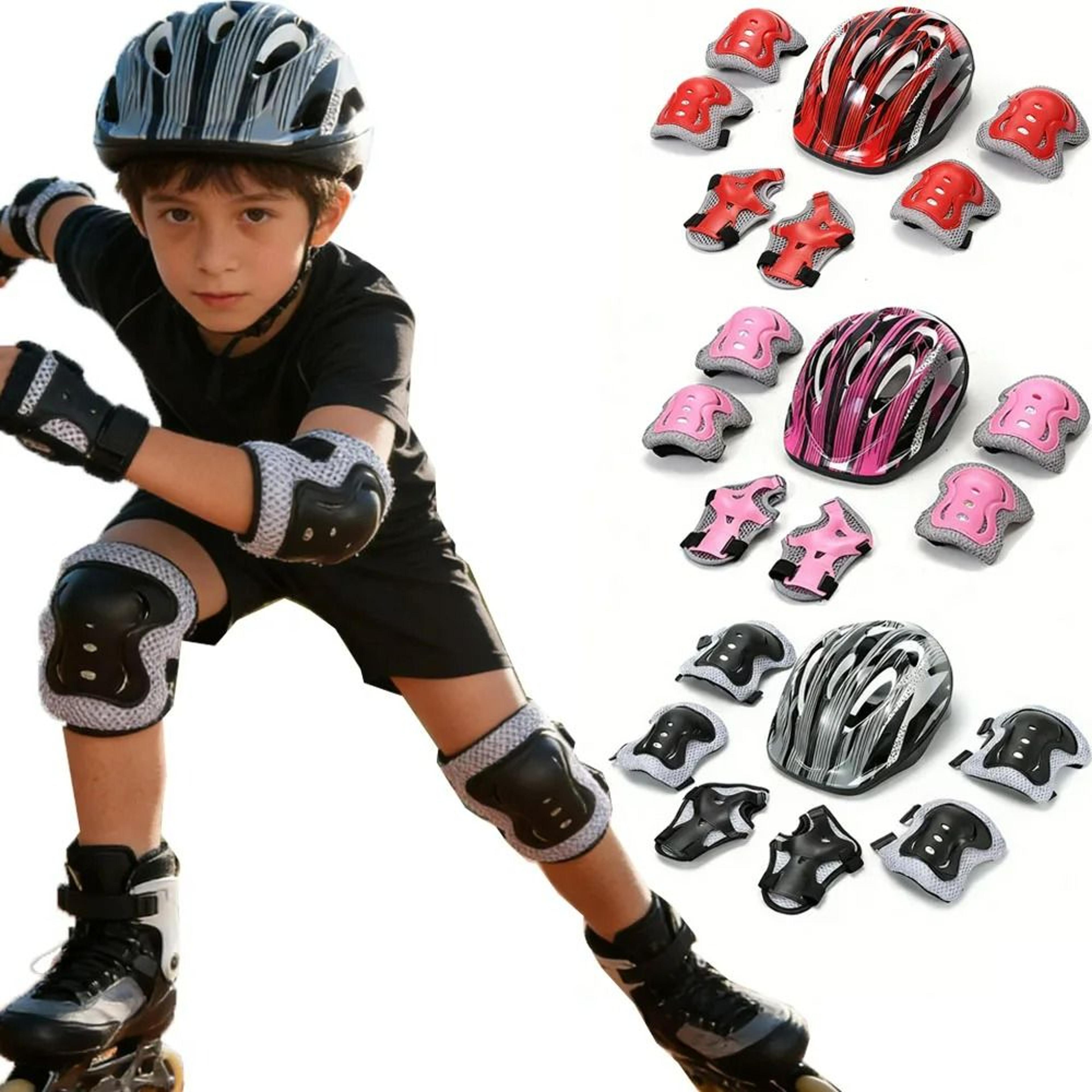 kids 7-in-1 bicycle & skating protective gear set