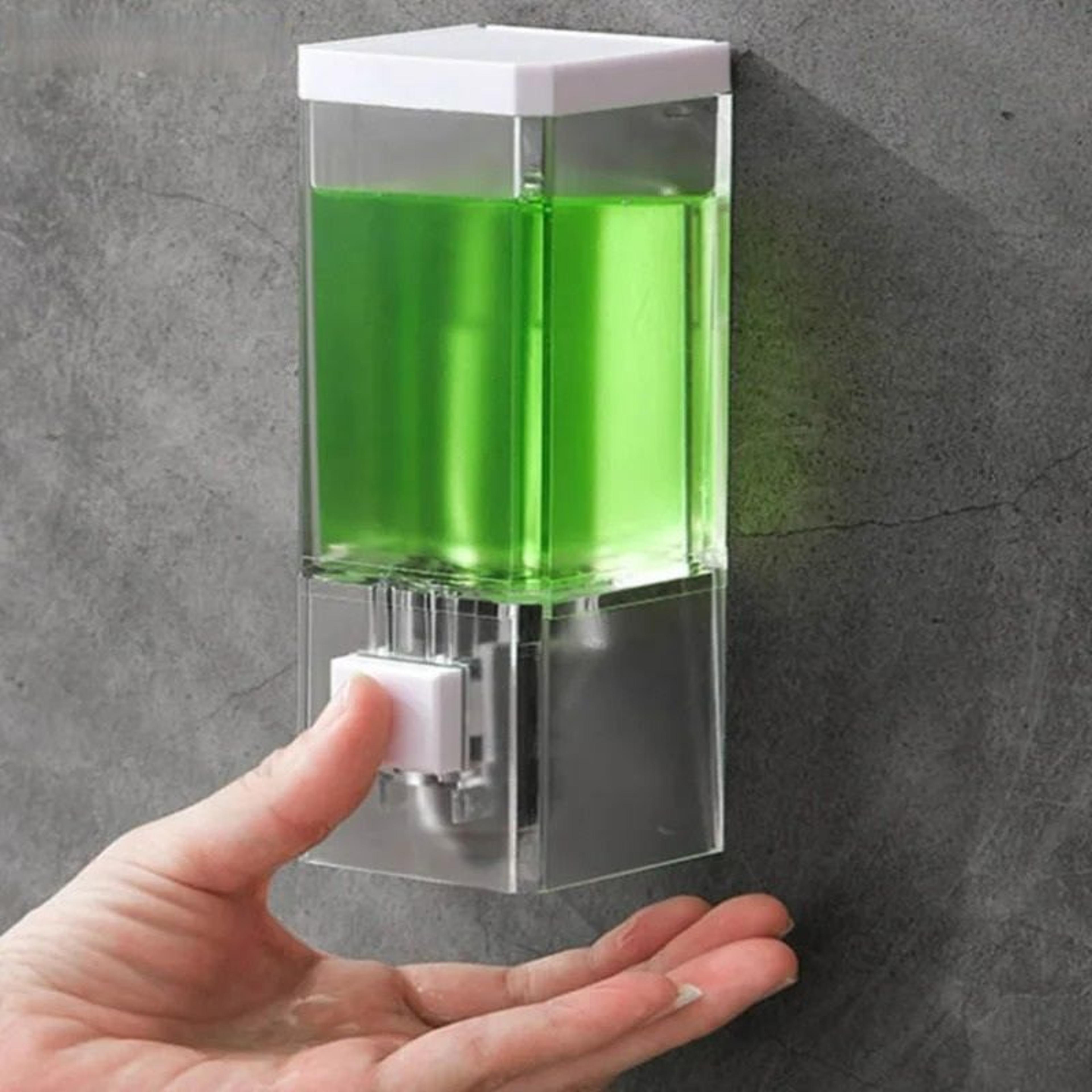 wall-mounted manual press soap dispenser and traceless disinfectant bottle